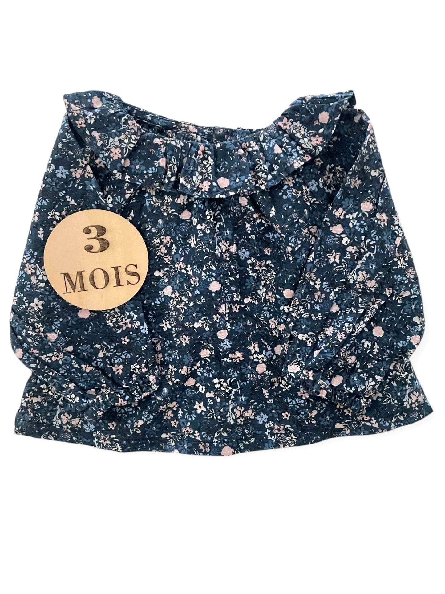 Ensemble 3 pièces; gilet, blouse, et pantalon molletonné