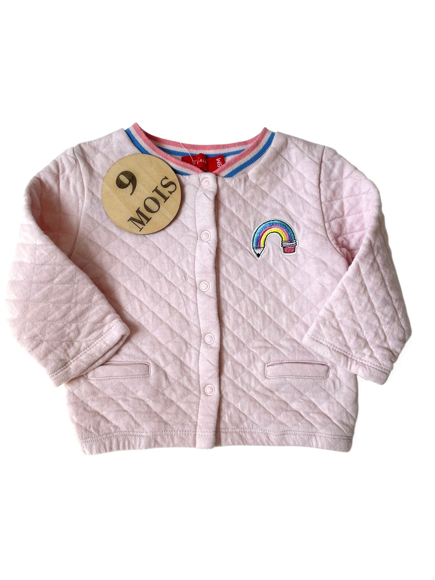 Gilet matelassé, rose, Tissaïa