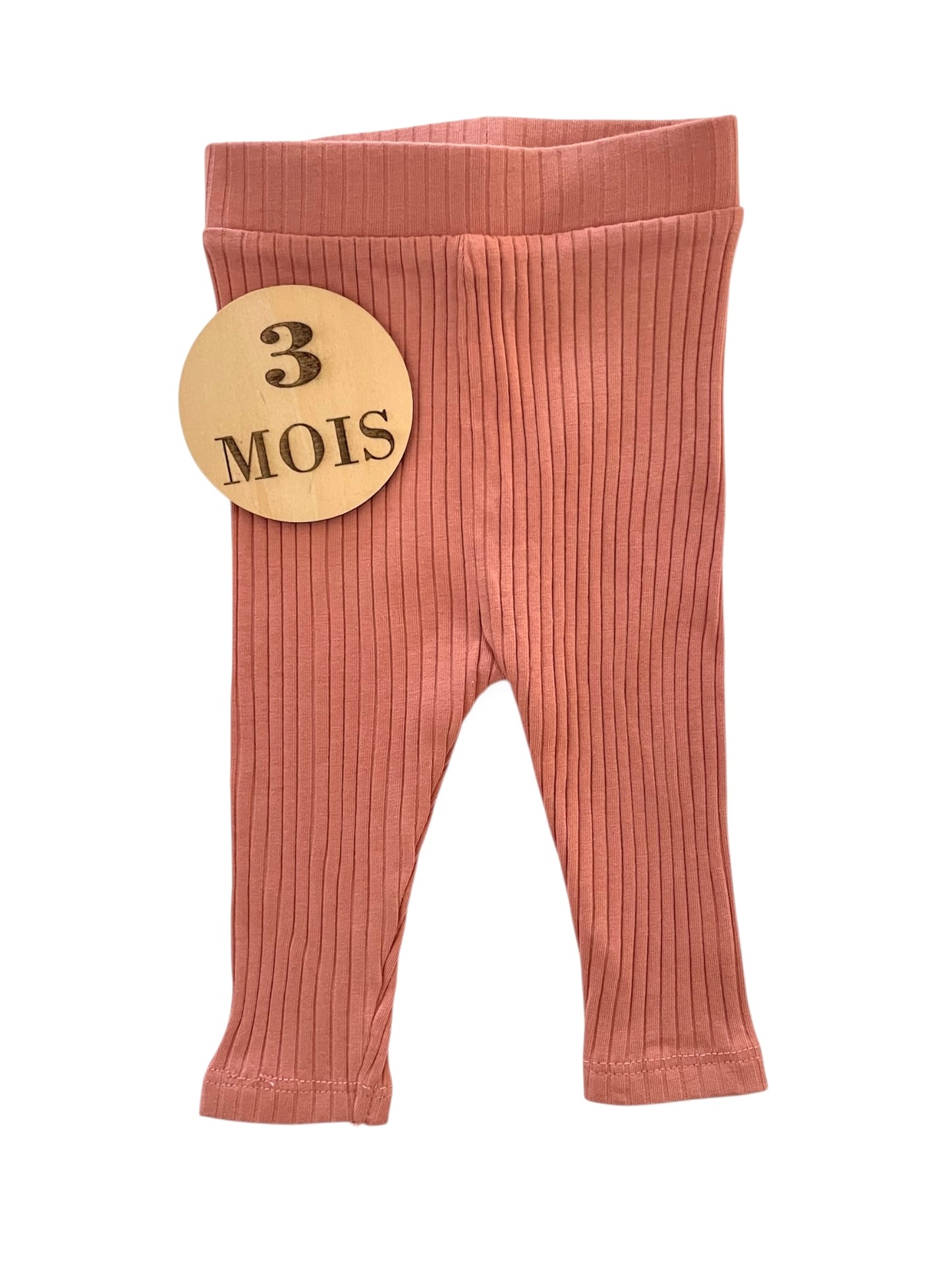 Legging côtelé, rose, Kiabi