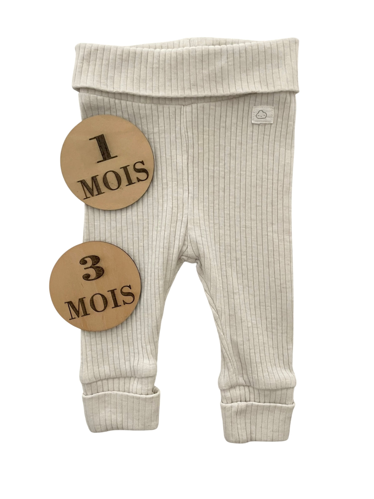 Legging côtelé évolutif, écru, H&M