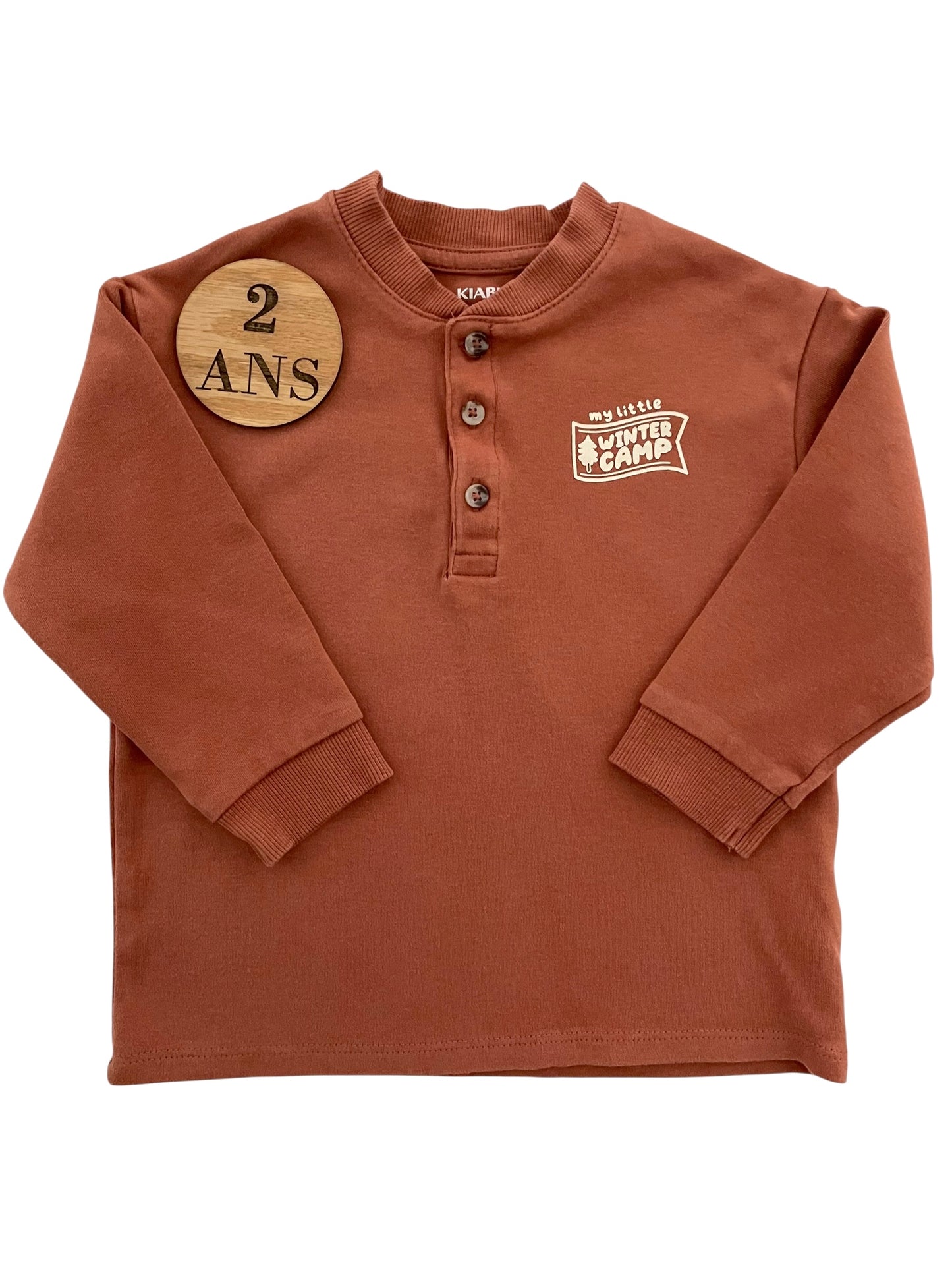 Tee-shirt épais, rouille, Kiabi