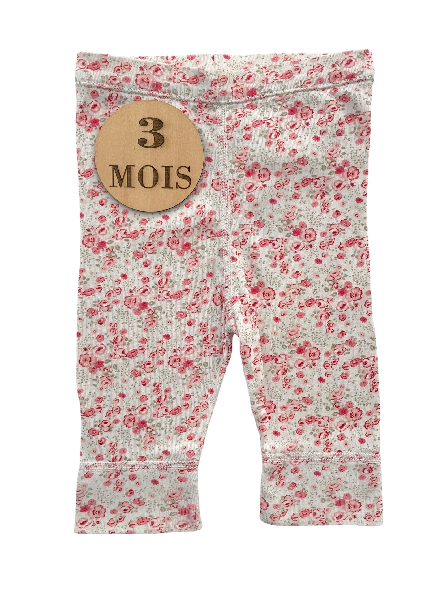 Legging rose fleuri