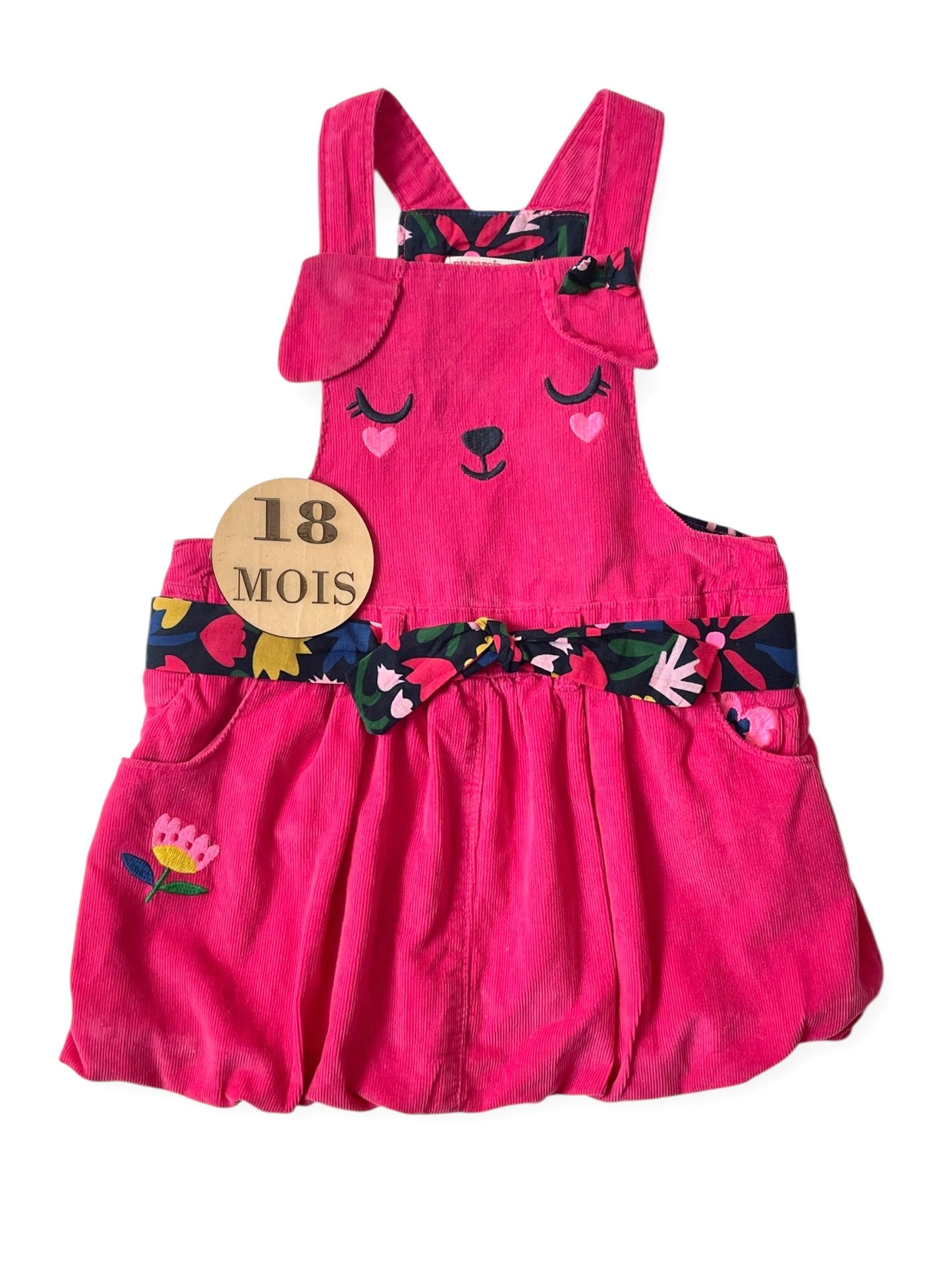 Robe salopette en velours, DPAM
