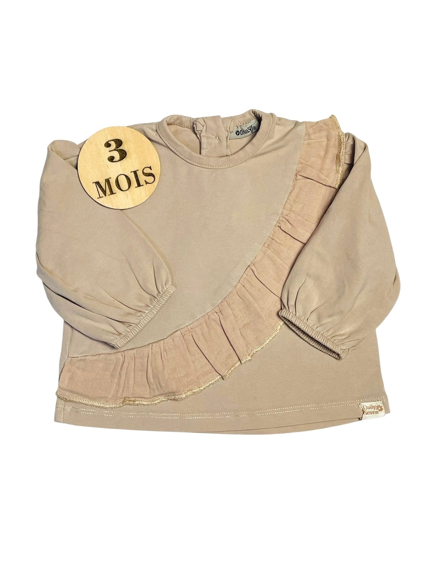 Ensemble 3 pièces, beige et blanc
