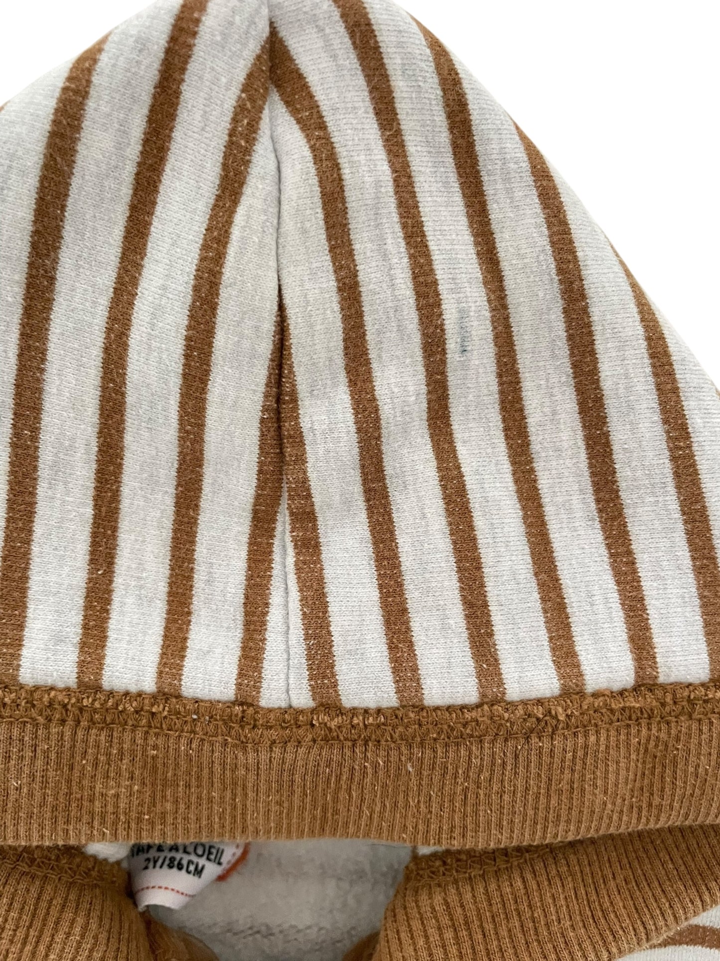 Gilet rayé à capuche, TAO