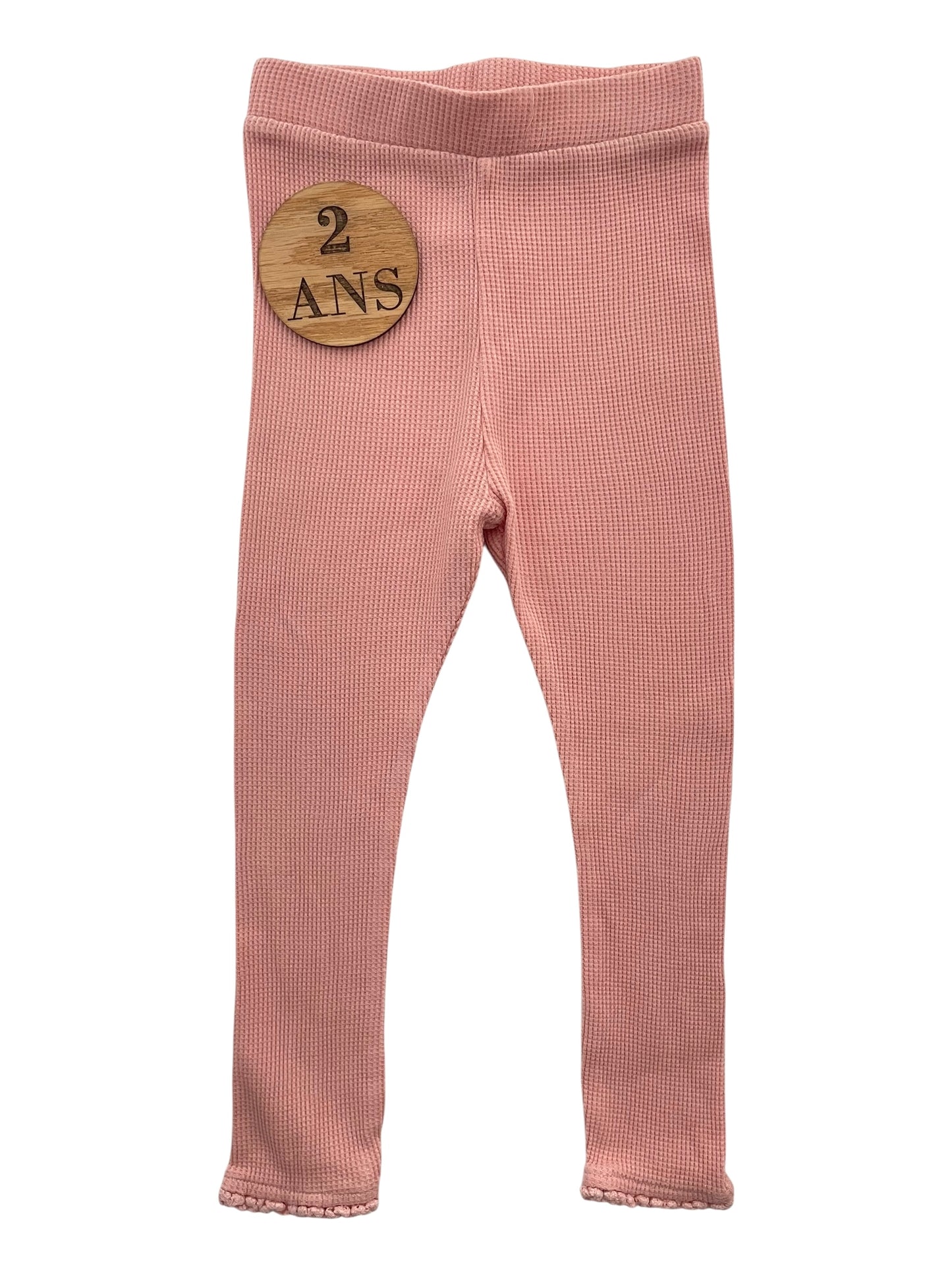 Legging côtelé rose, Kiabi