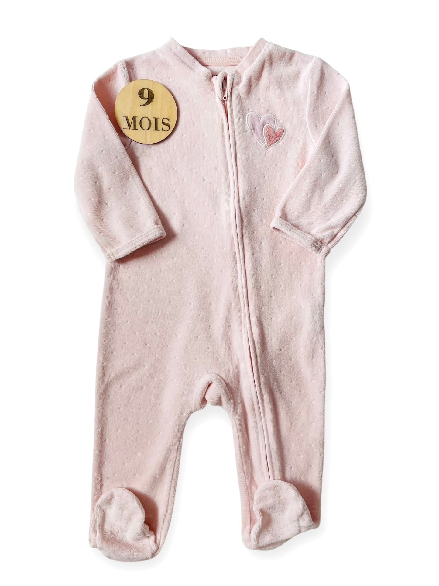 Pyjama velours rose, Kiabi