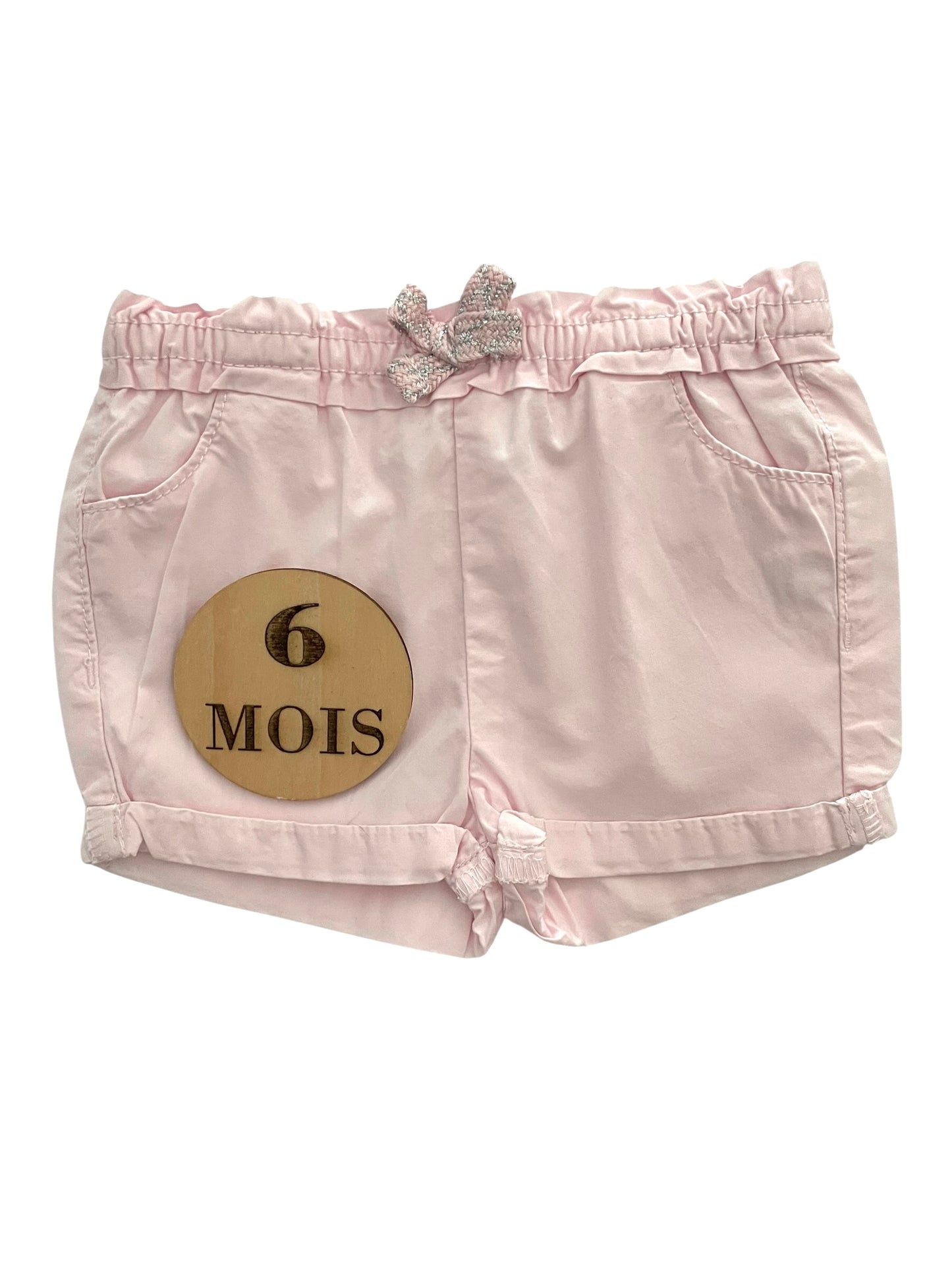 Short en toile, rose, TAO