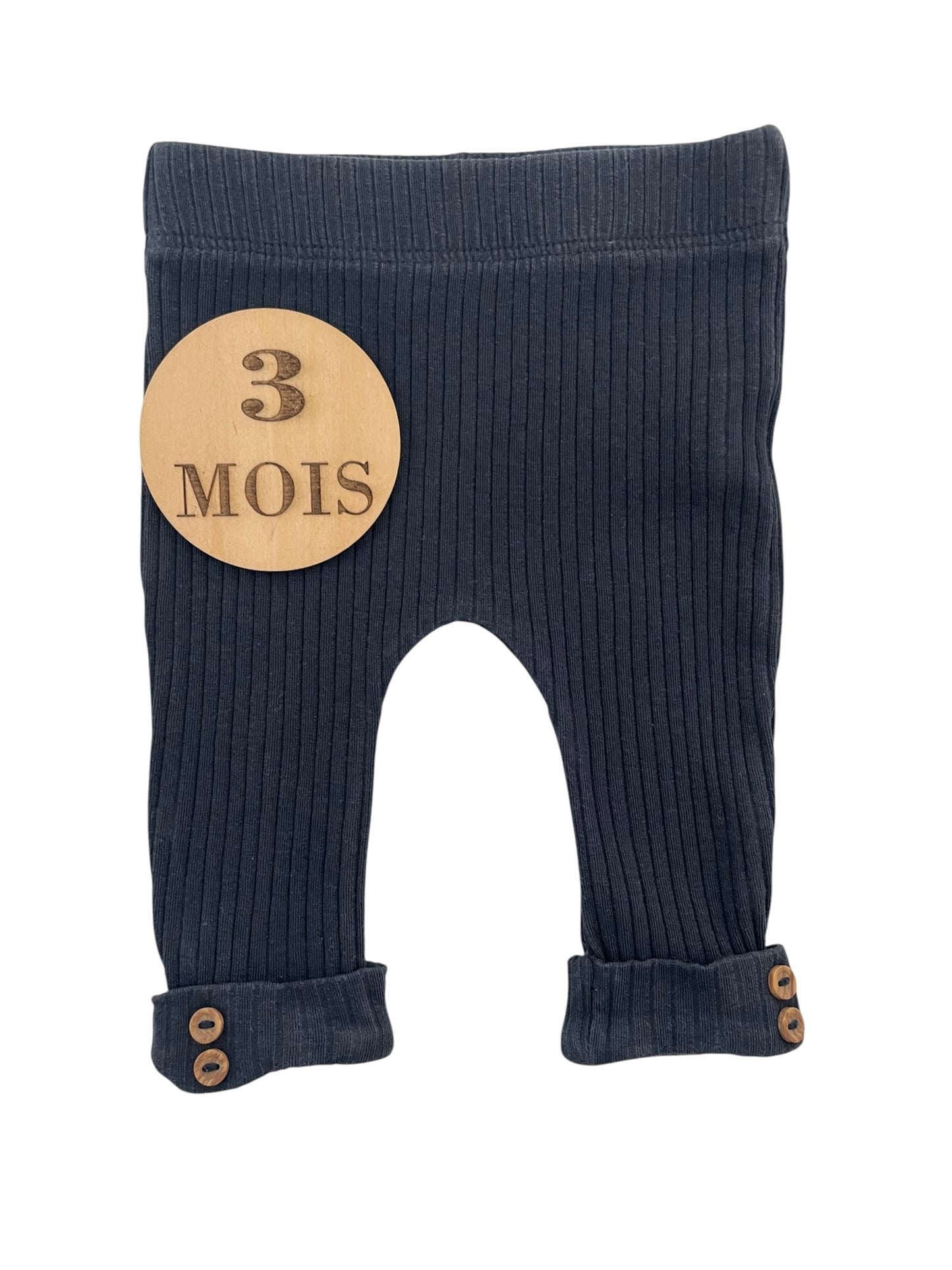 Legging en mailles, gris foncé, Kiabi