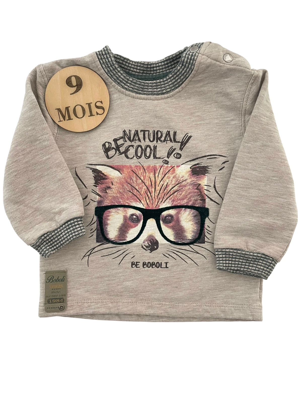 Sweat gris, renard, Boboli