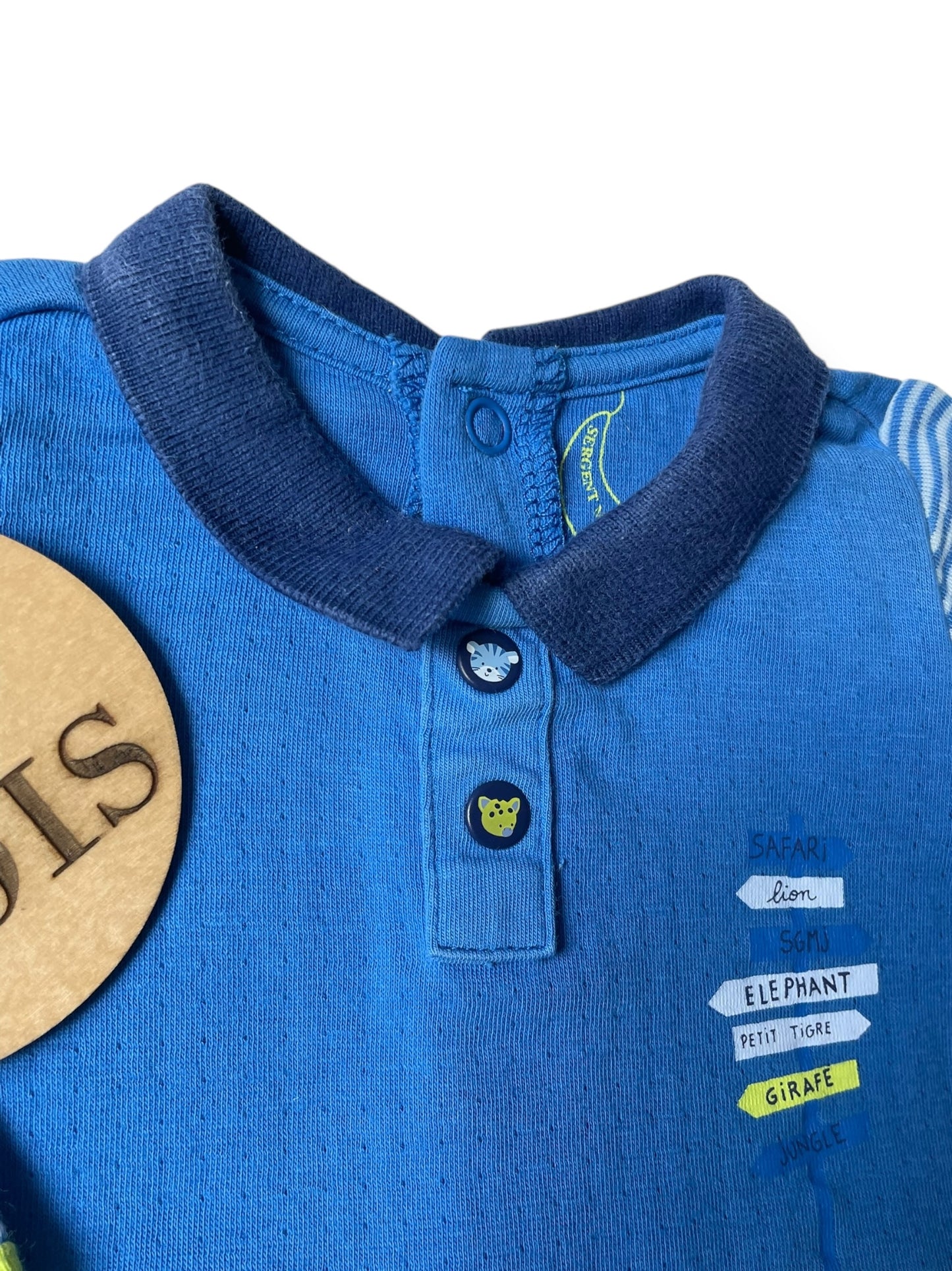 Pyjama coton bleu, Sergent Major
