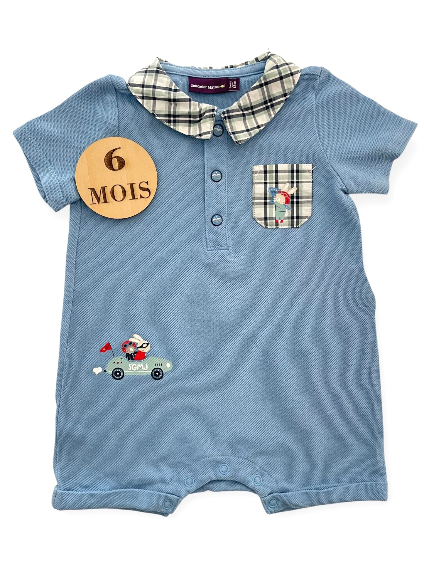 Combishort bleue, Sergent Major