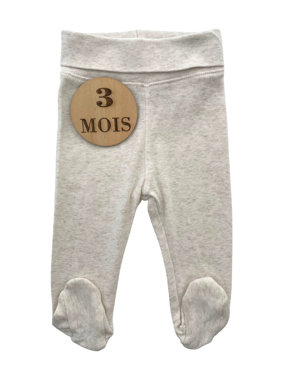 Legging à pieds, crème, H&M