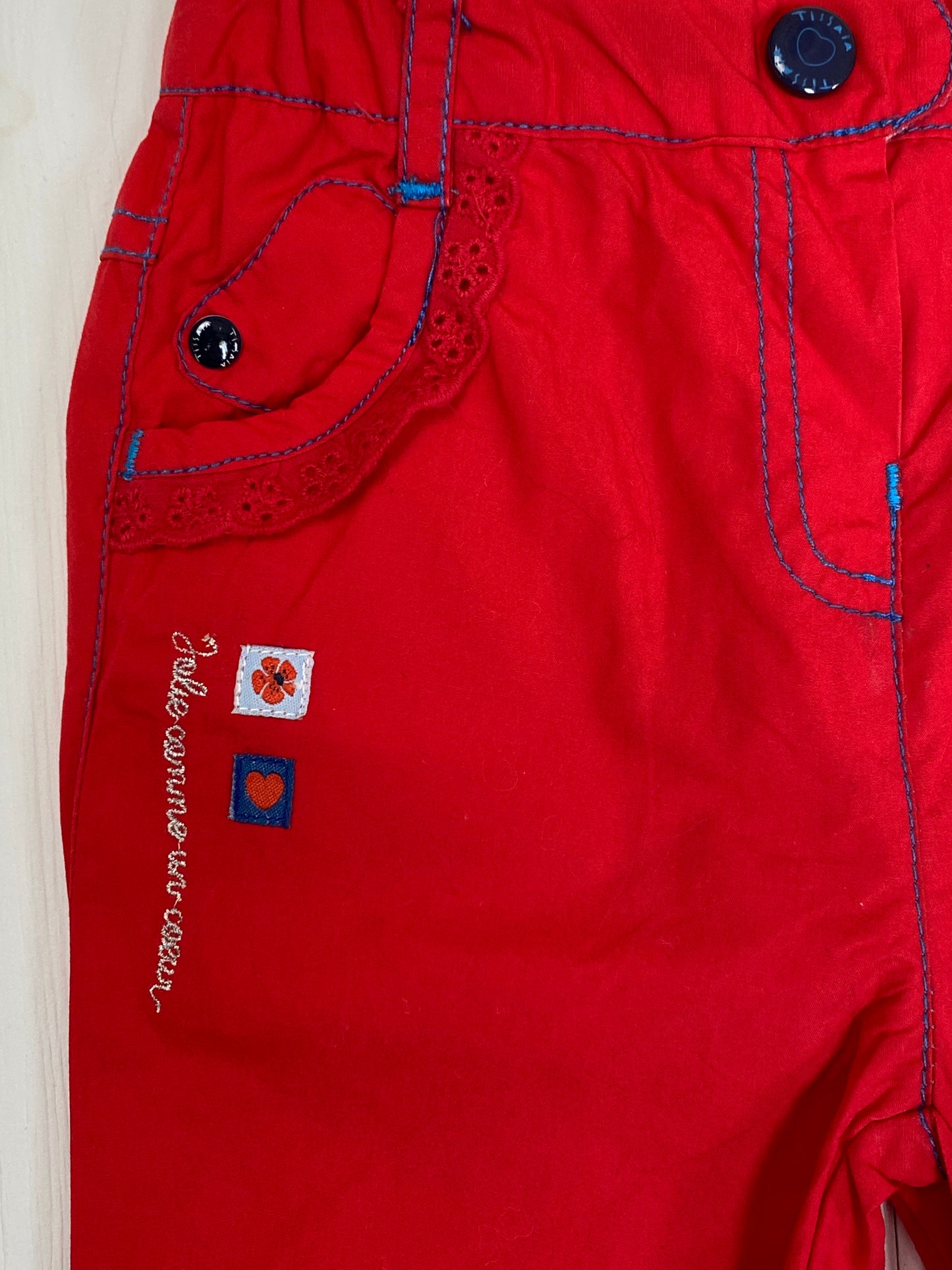 Pantalon imperméable, rouge, Tissaïa
