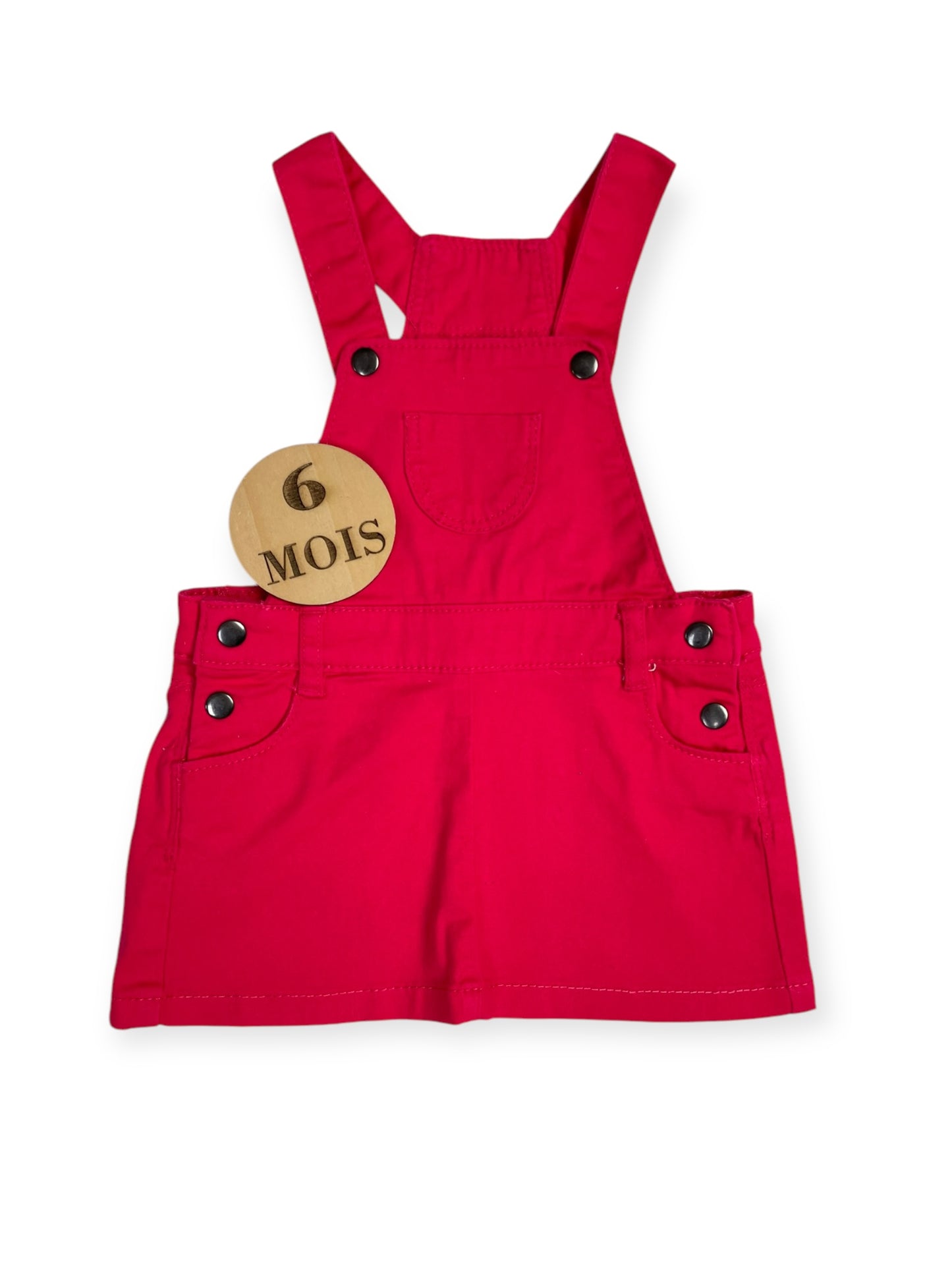 Robe salopette, fuschia, Kimadi