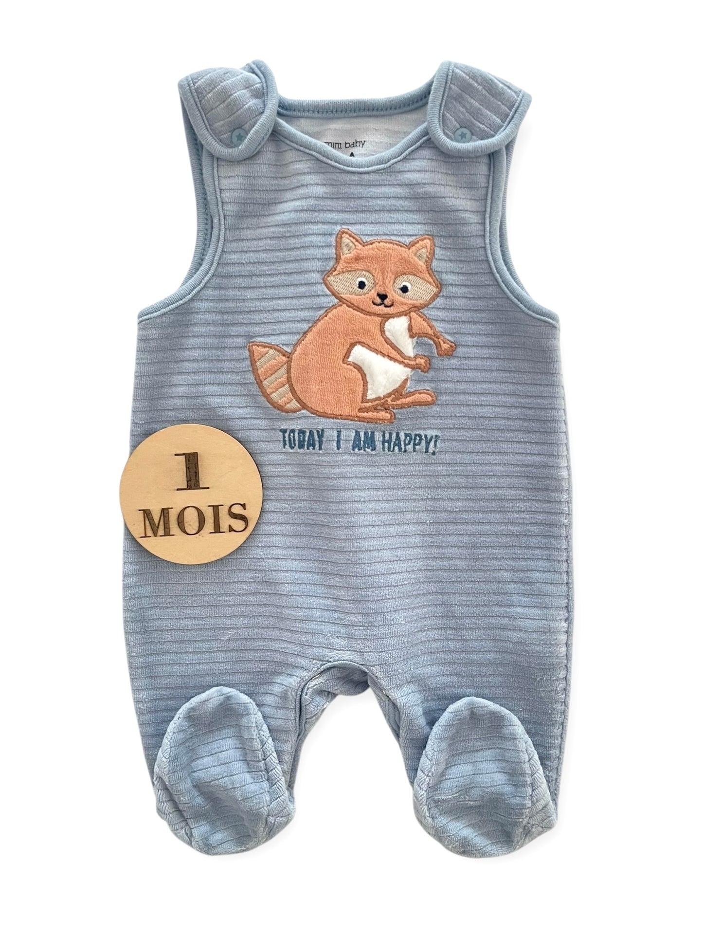 Salopette velours bleu-ciel, C&A