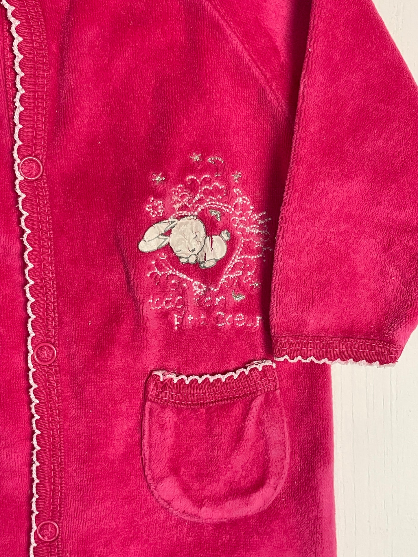 Pyjama velours fuschia, Sergent Major