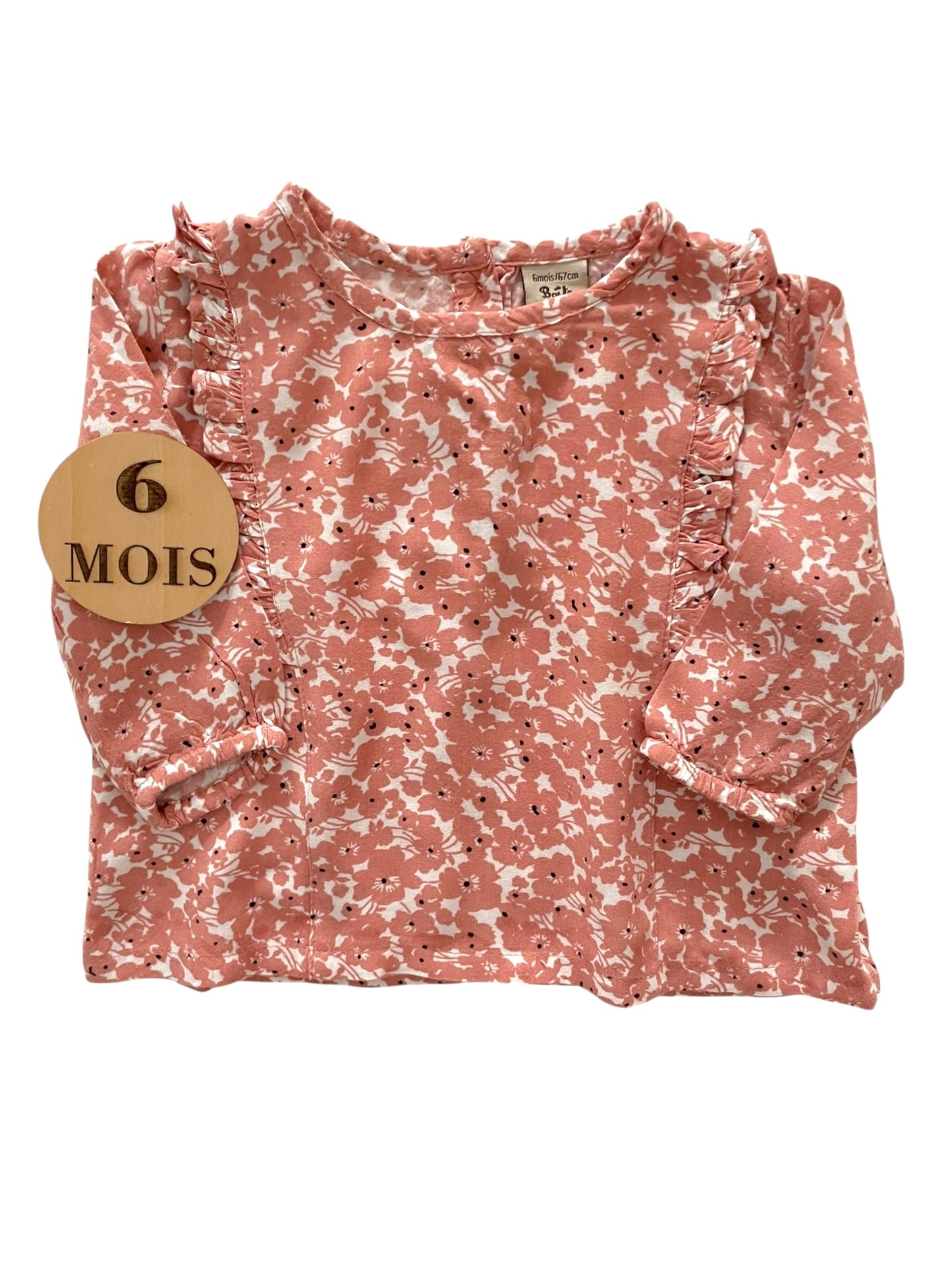 Blouse rose fleurie, Boîte à Malices