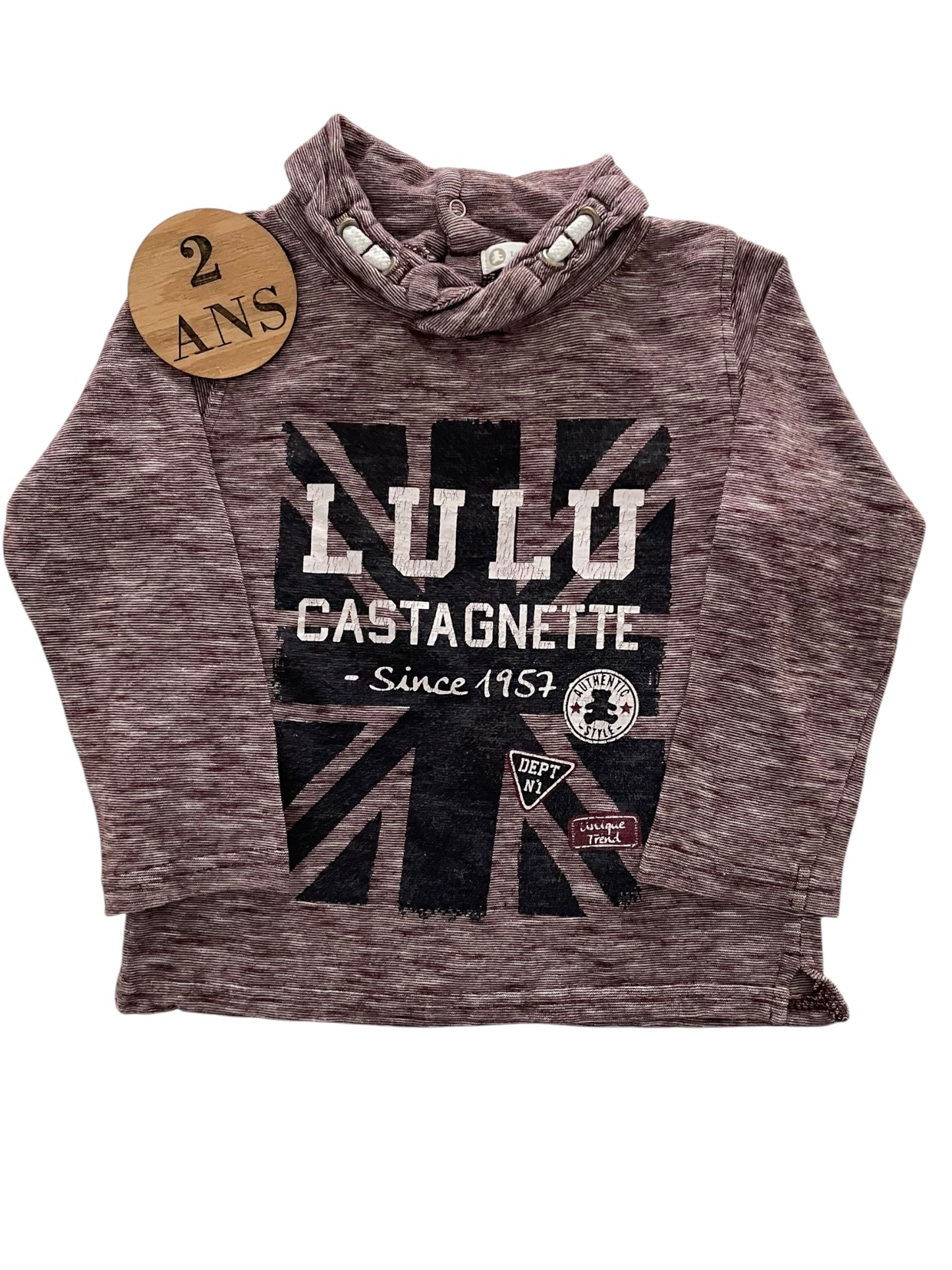 Tee-shirt chiné, Lulu Castagnette