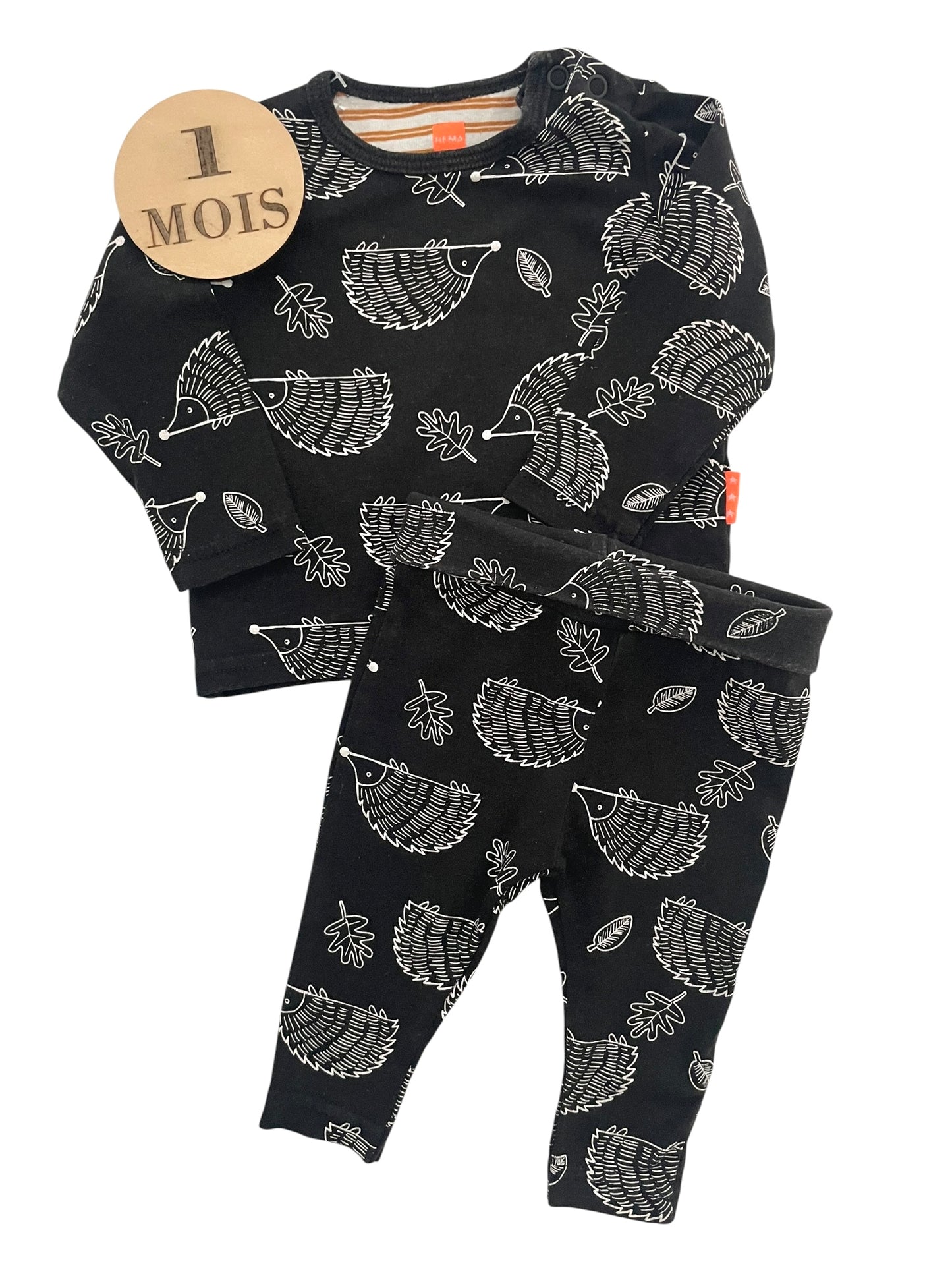 Ensemble tee-shirt et pantalon, hérissons, Hema