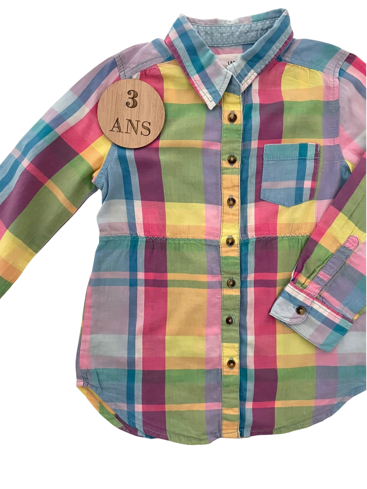 Chemise à carreaux, multicolore, H&M