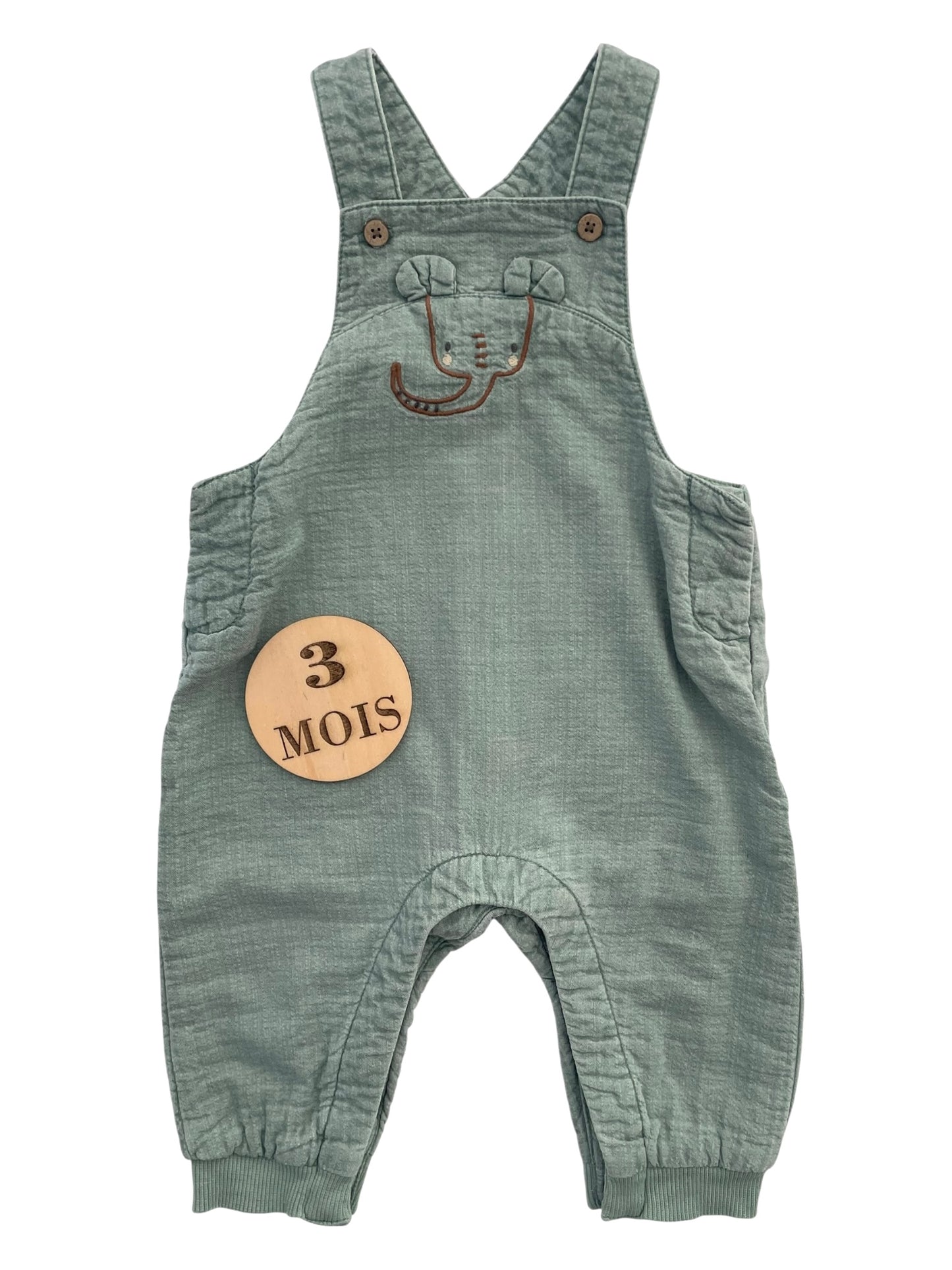 Salopette en toile, verte, Orchestra