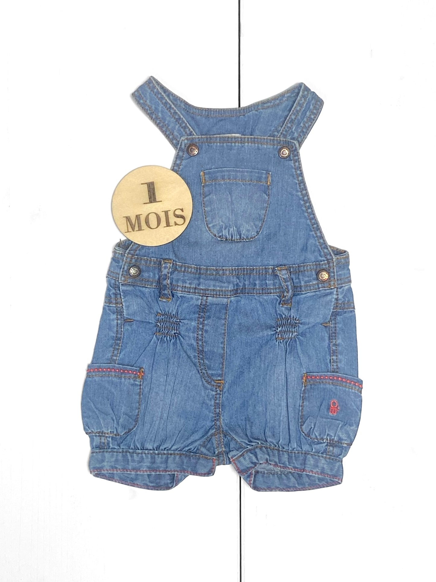 Salopette short en jean, Obaïbi