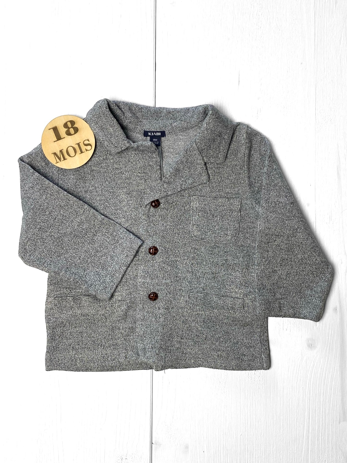 Veste grise , Kiabi