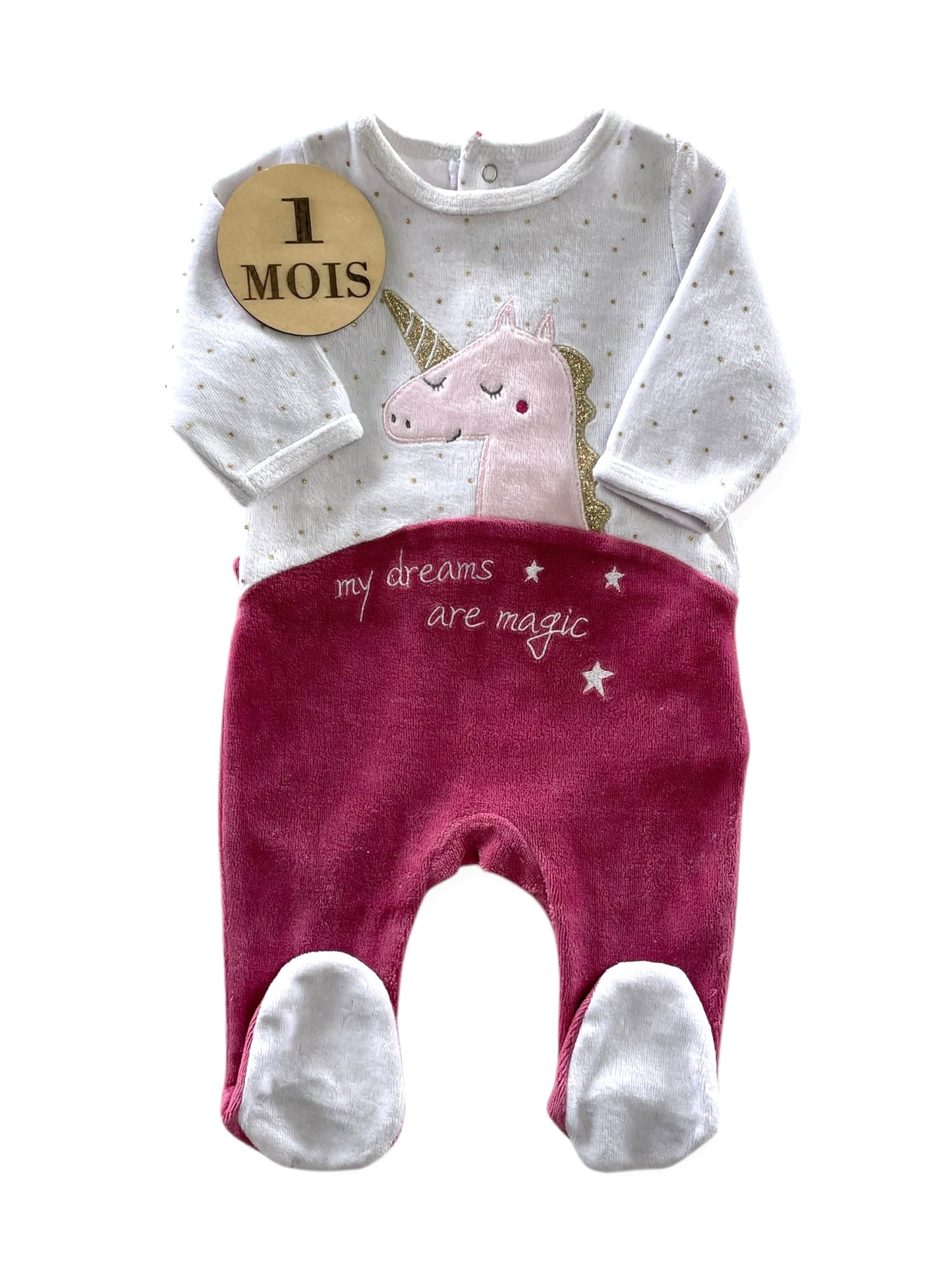 Pyjama velours, licorne, Gémo