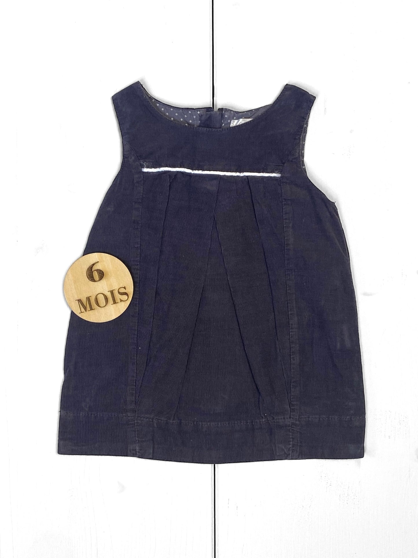 Robe en velours, grise, Obaïbi