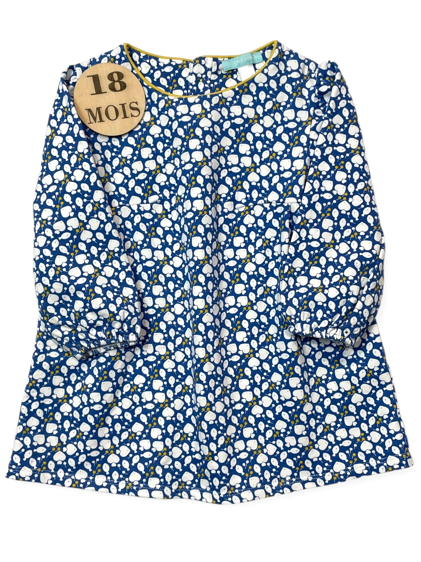 Robe molleton, poissons, Obaïbi