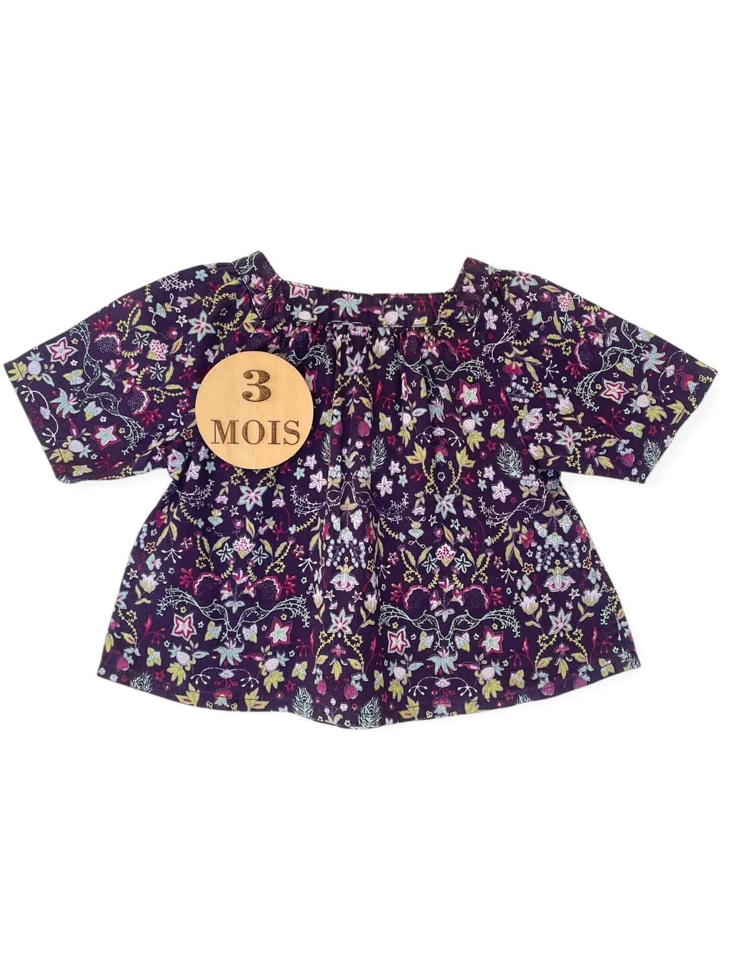 Blouse/ tunique violette foncée, Sergent Major