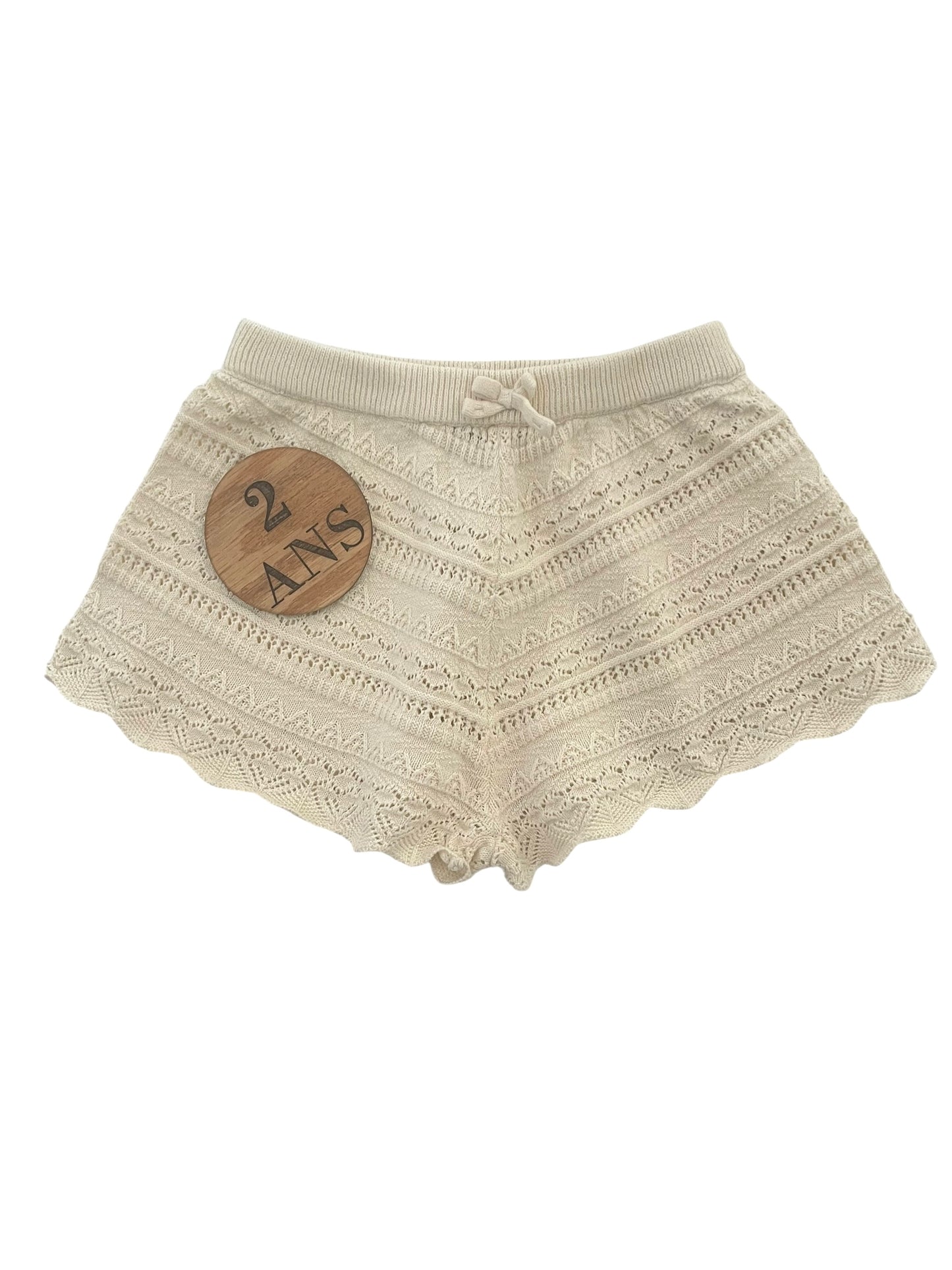 Short en mailles, crème, Kiabi
