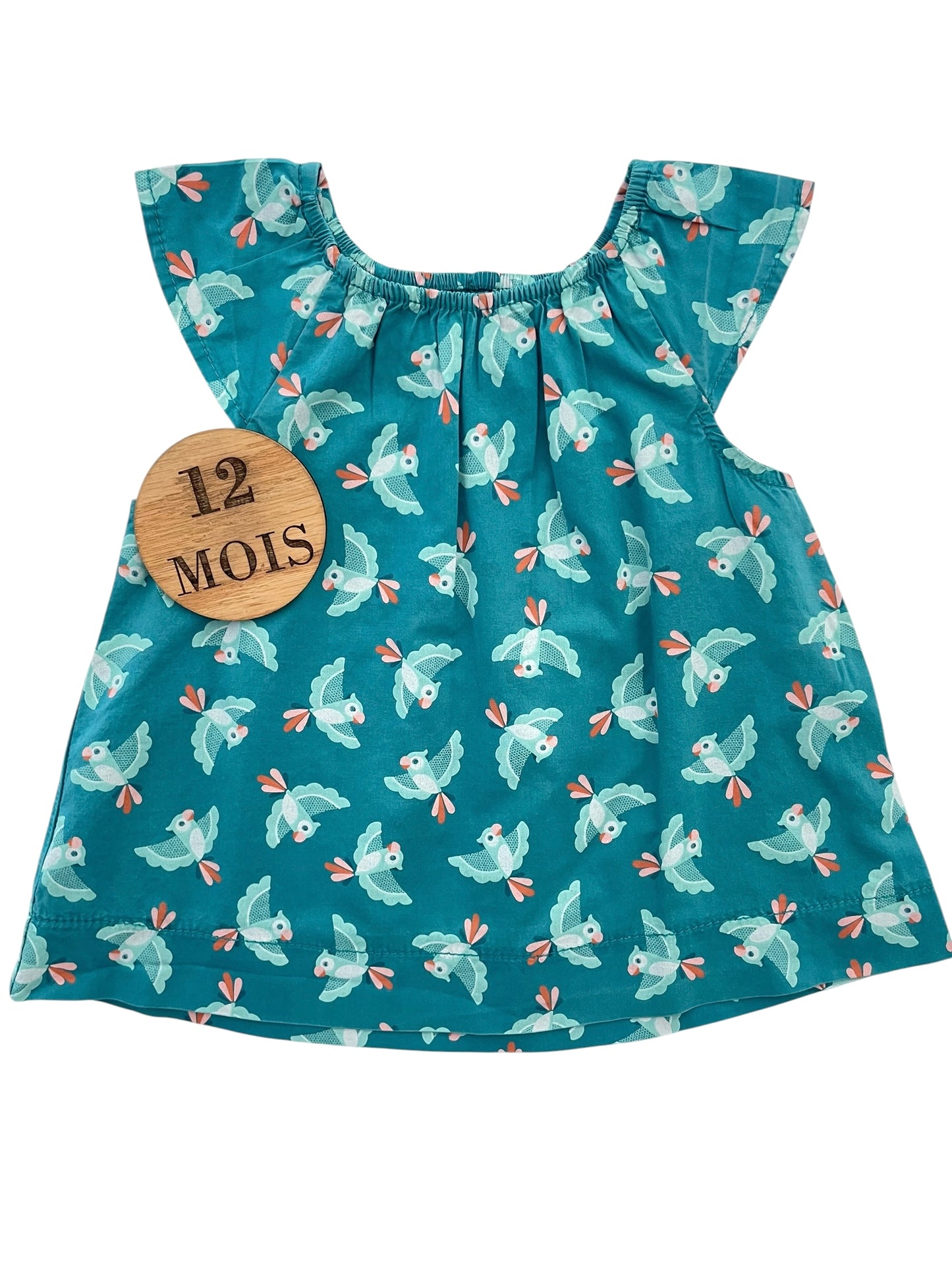 Blouse sans manche, bleue, Obaïbi