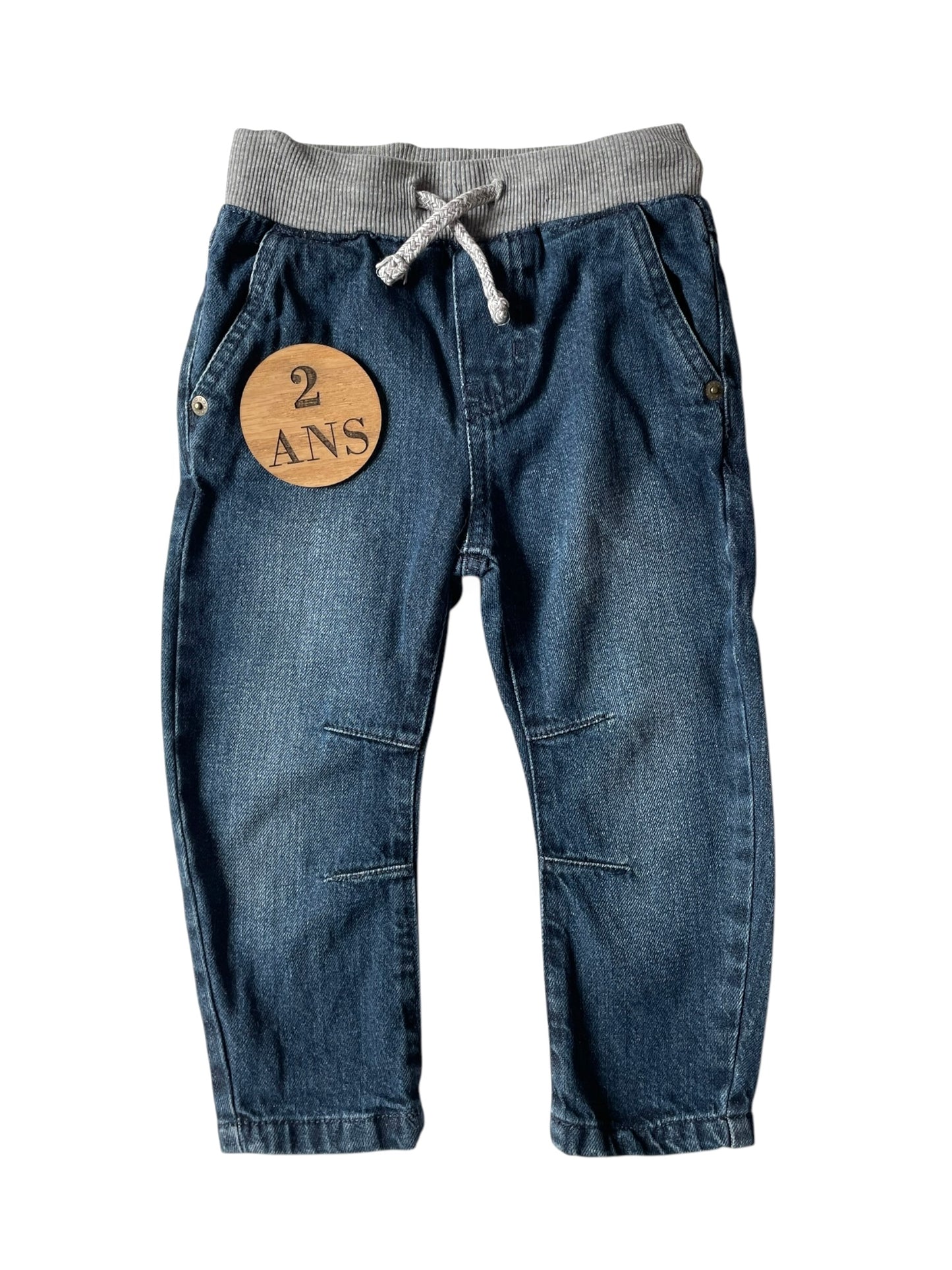 Jean taille élastique