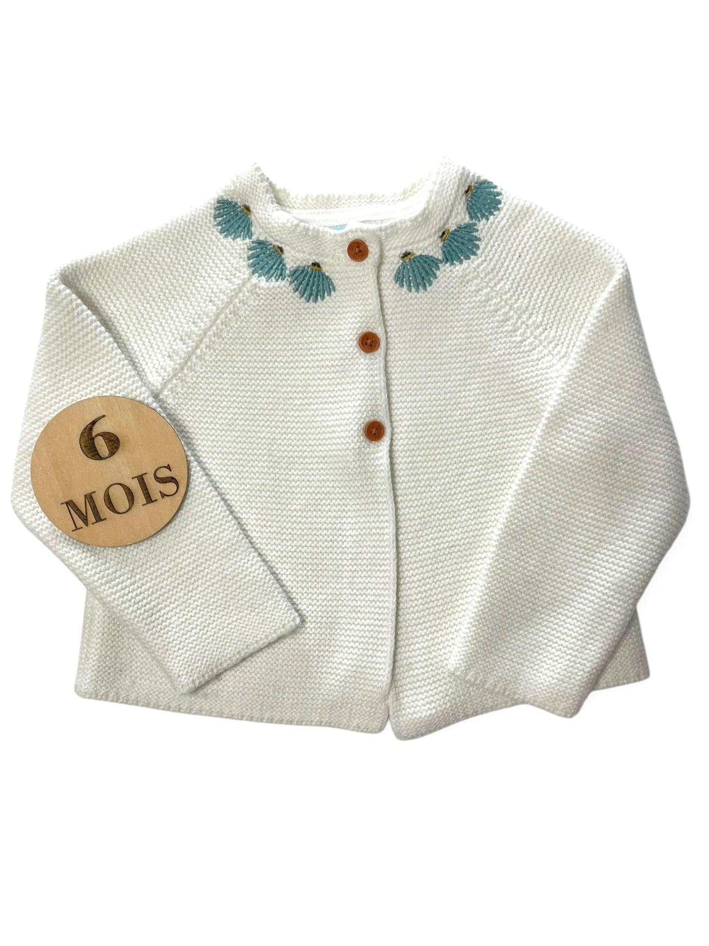 Gilet en mailles écru, Obaïbi
