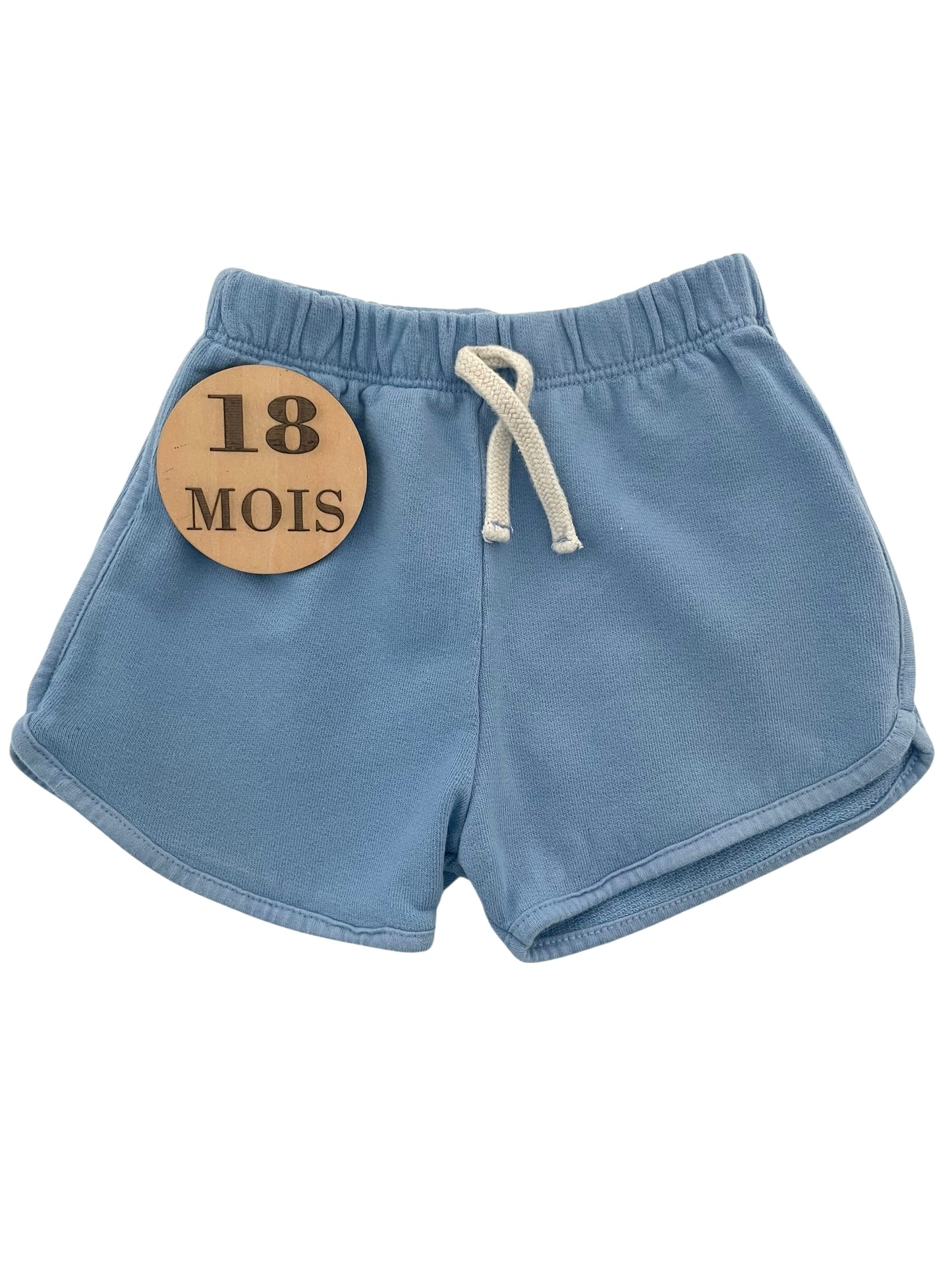 Short molleton, bleu, Zara