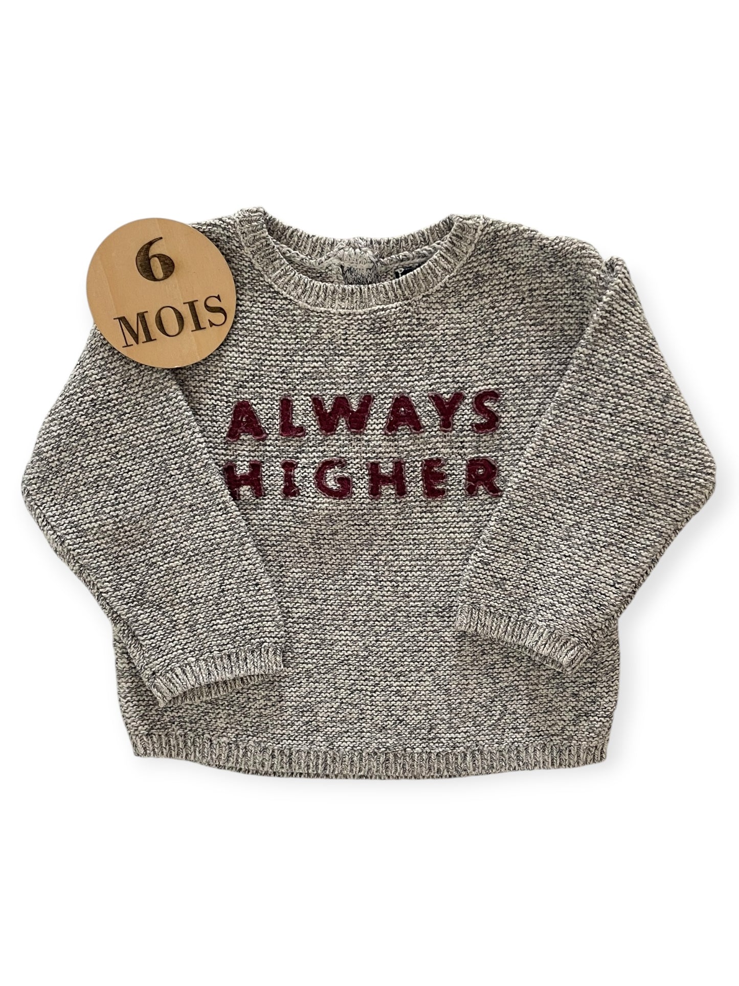 Pull en mailles, gris, Kiabi