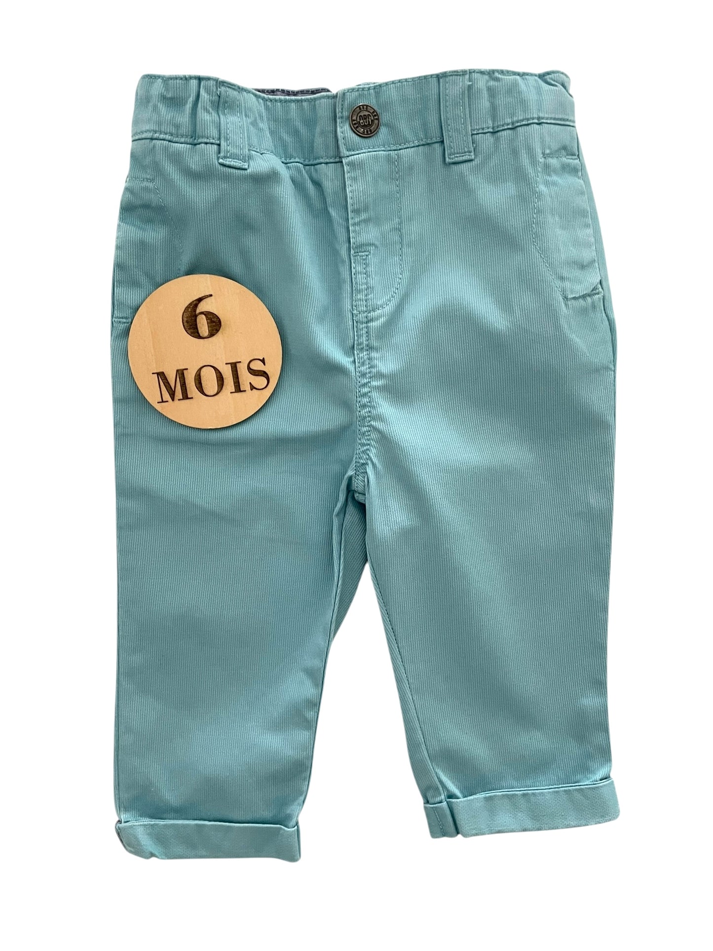 Pantalon en toile turquoise, Orchestra