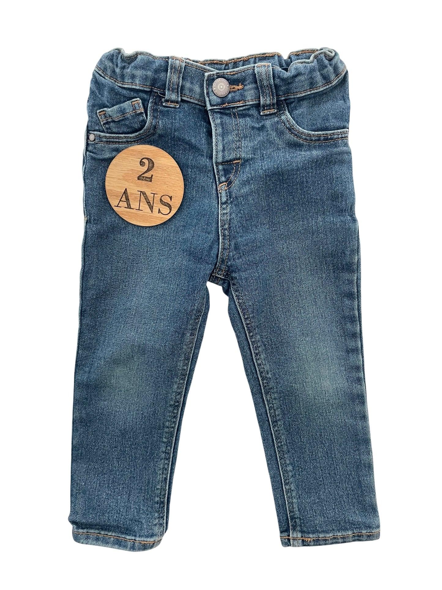 Jean slim bleu, Kiabi