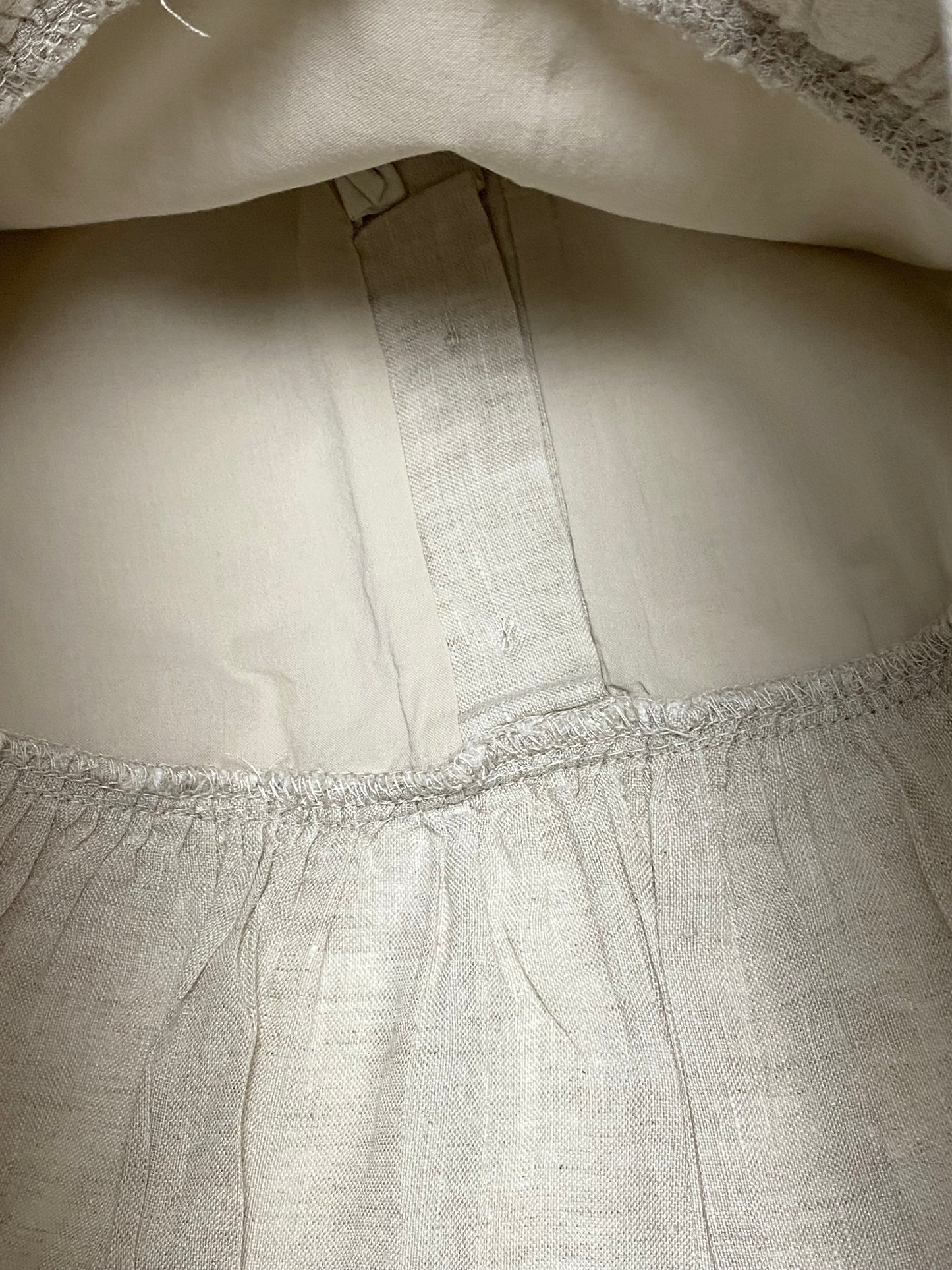 Robe en lin, écrue, H&M
