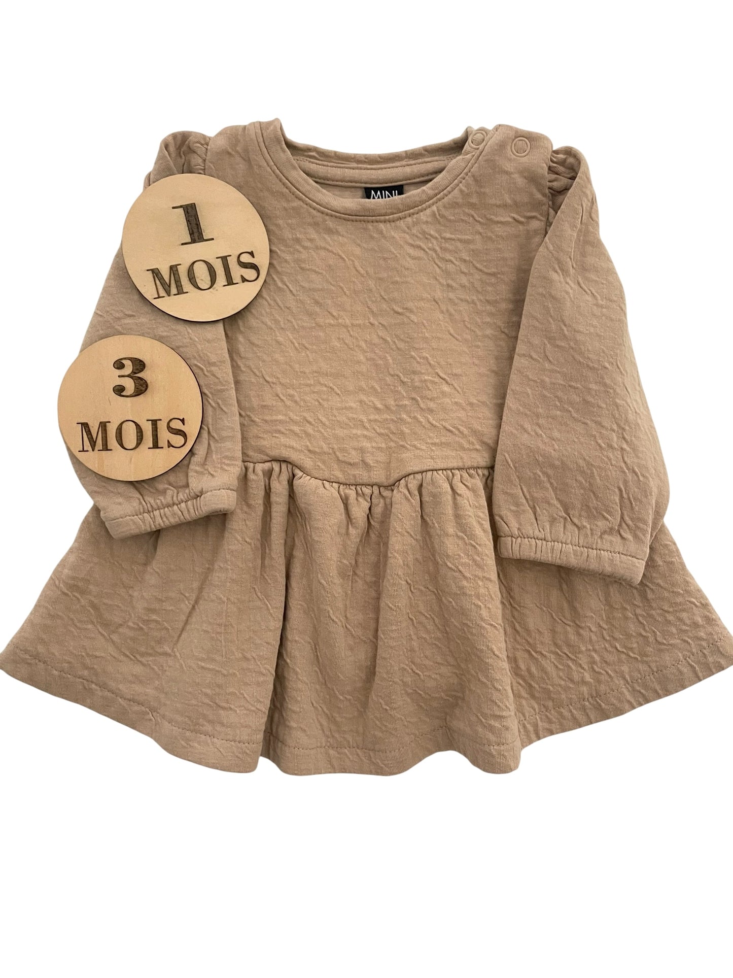 Robe/ tunique, beige, Mini