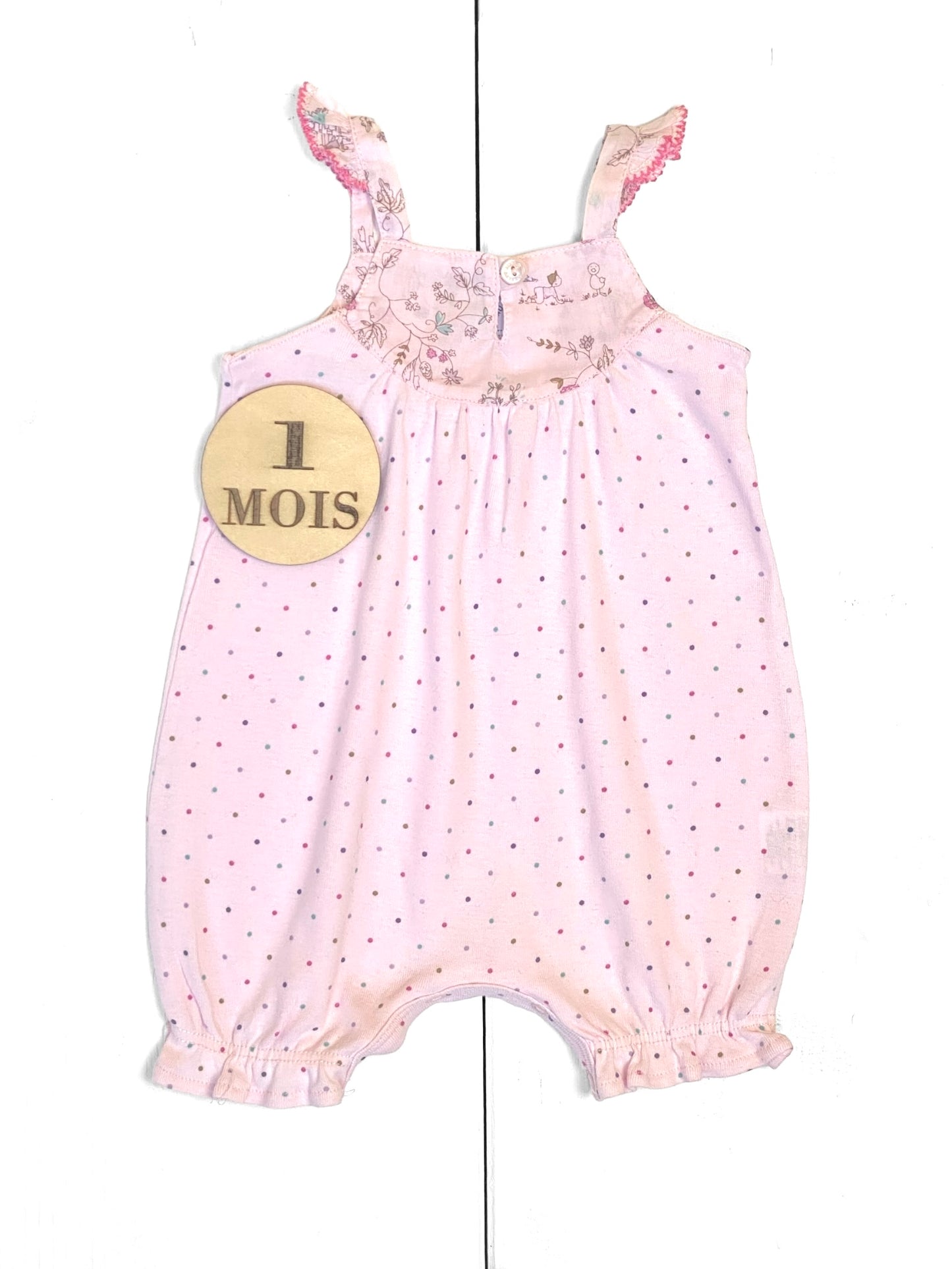 Combishort, rose, Petit Bateau