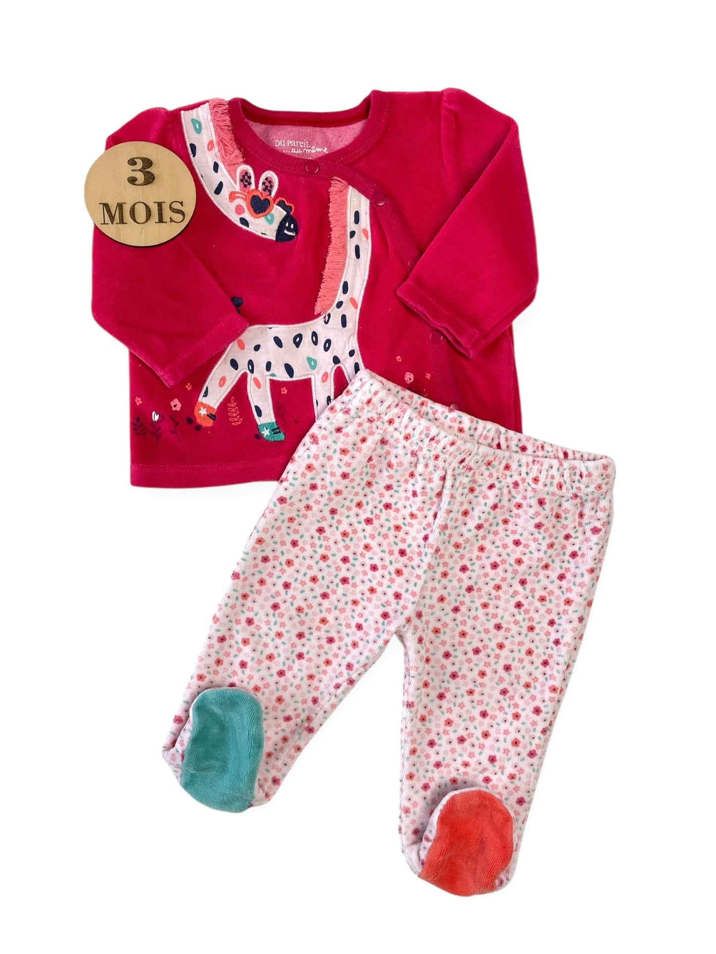 Pyjama velours, deux pièces, DPAM