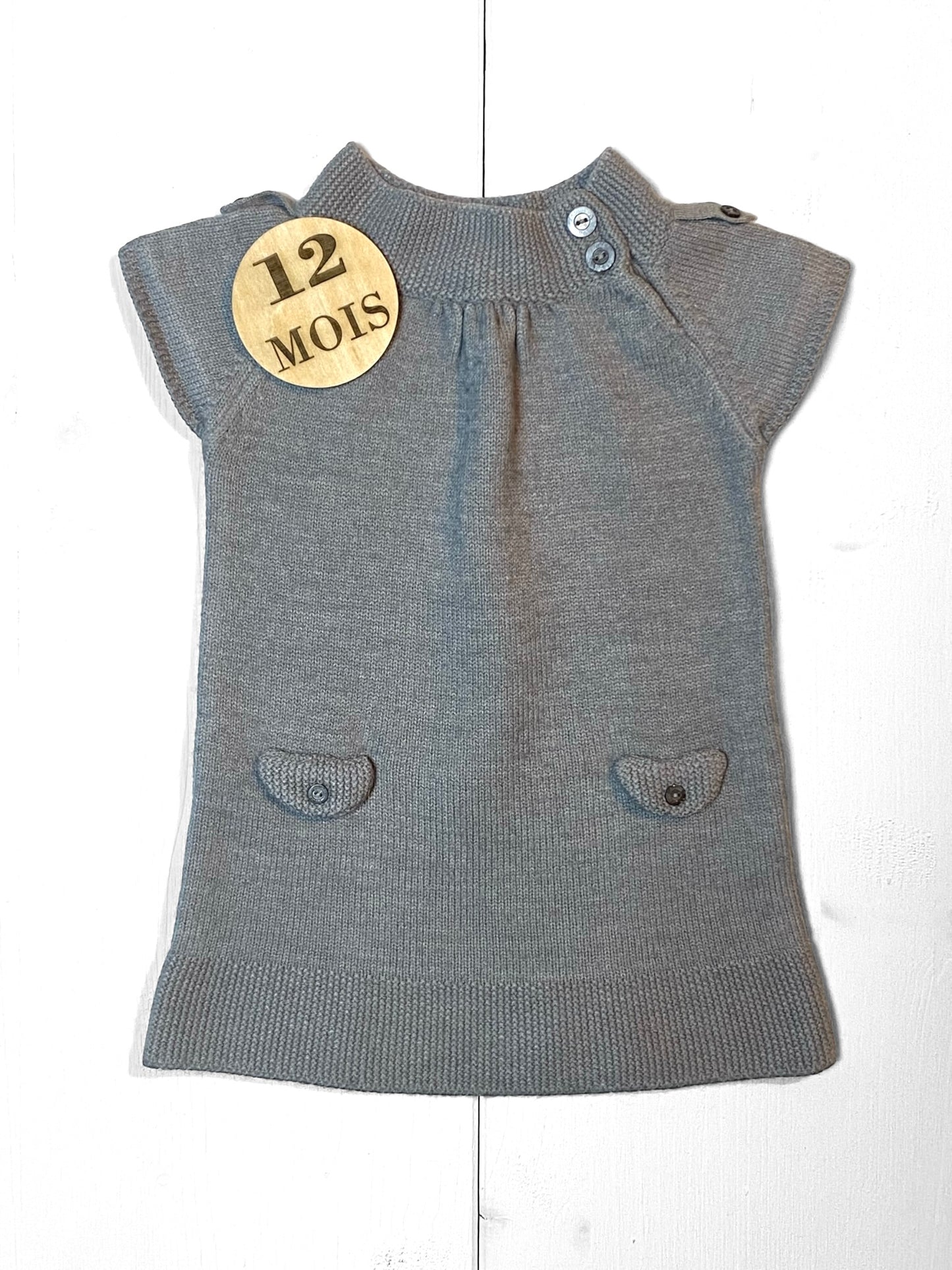 Robe grise, hiver, Jacadi