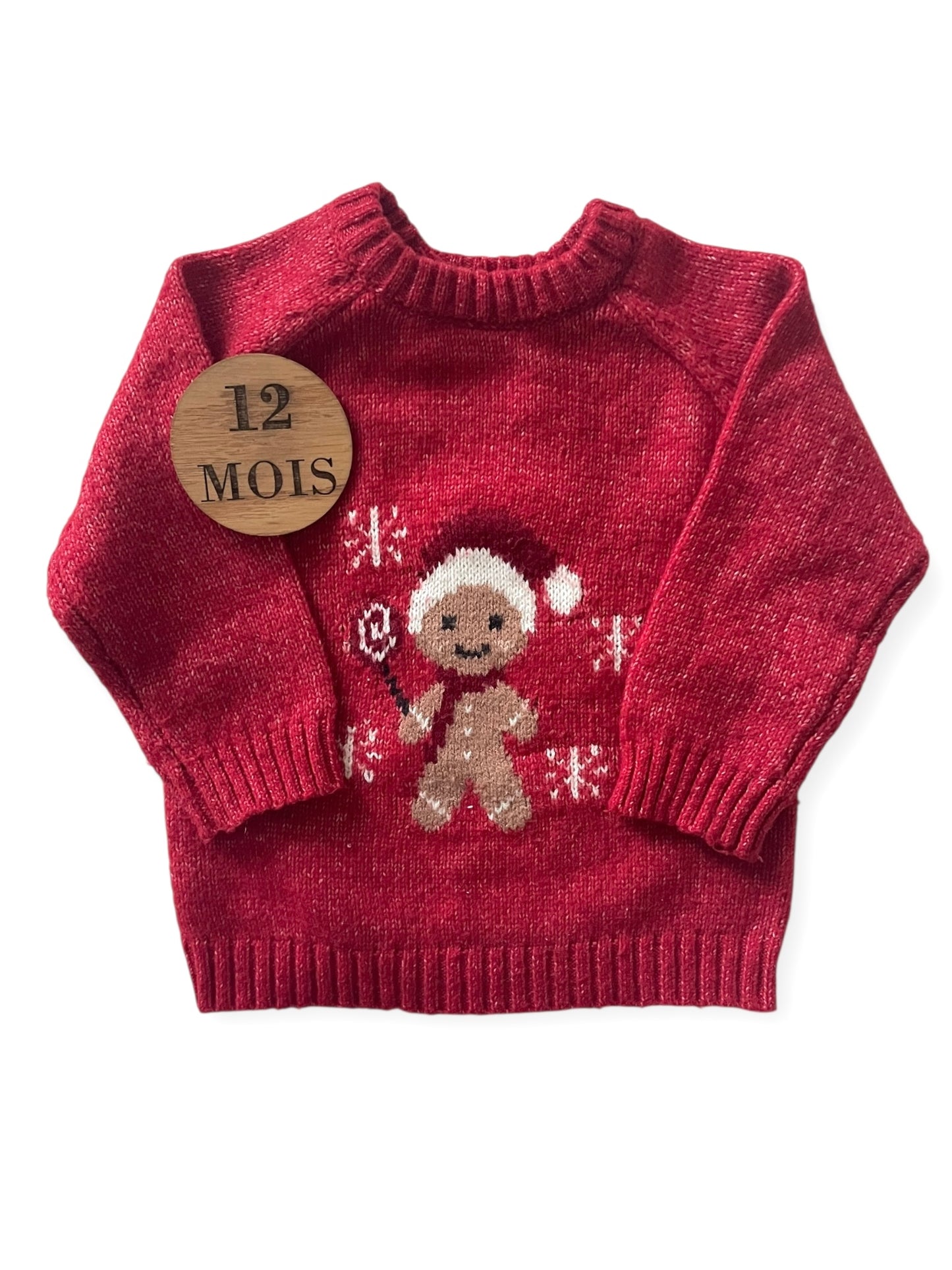 NOËL- pull en mailles, pain d’épices, Kiabi