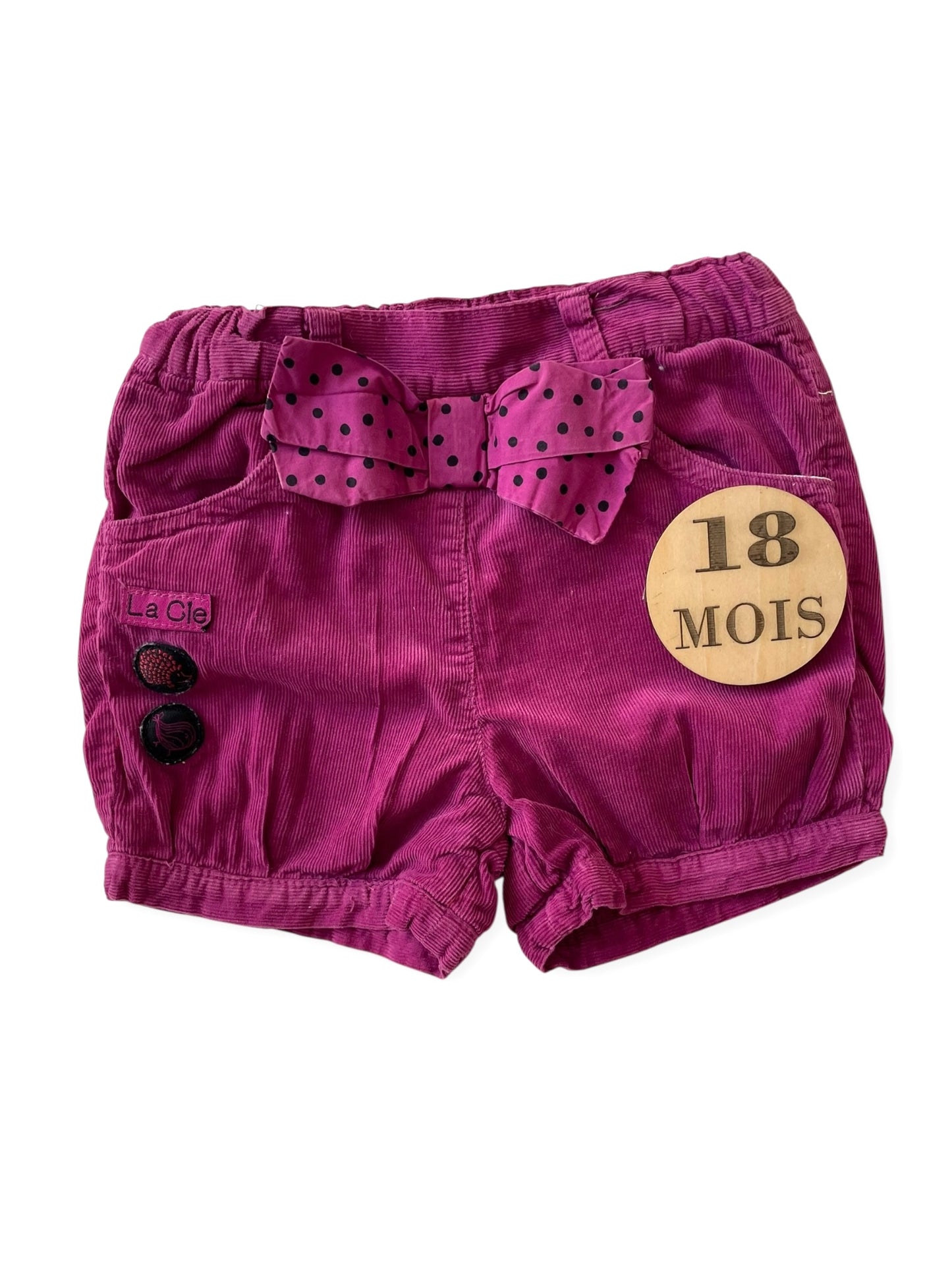 Short en velours, violet, La compagnie des petits