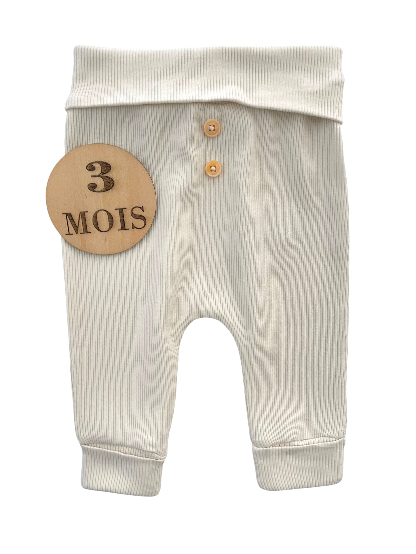 Legging côtelé crème, TAO