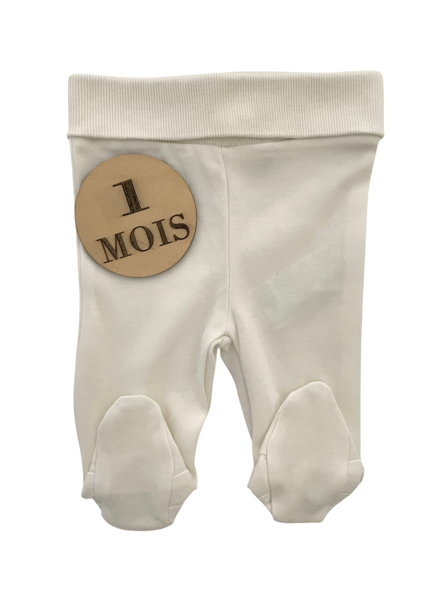 Legging à pieds, écru, Kiabi