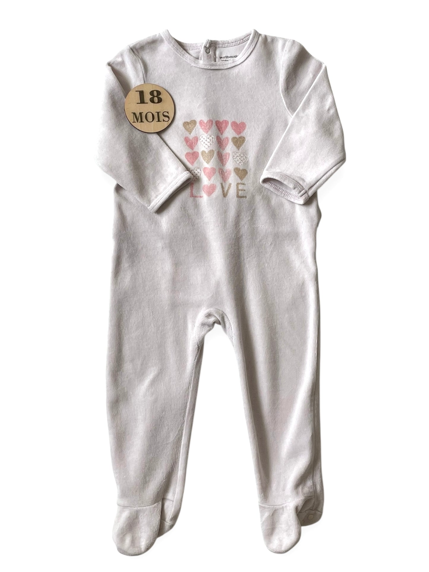 Pyjama rose pâle Vertbaudet